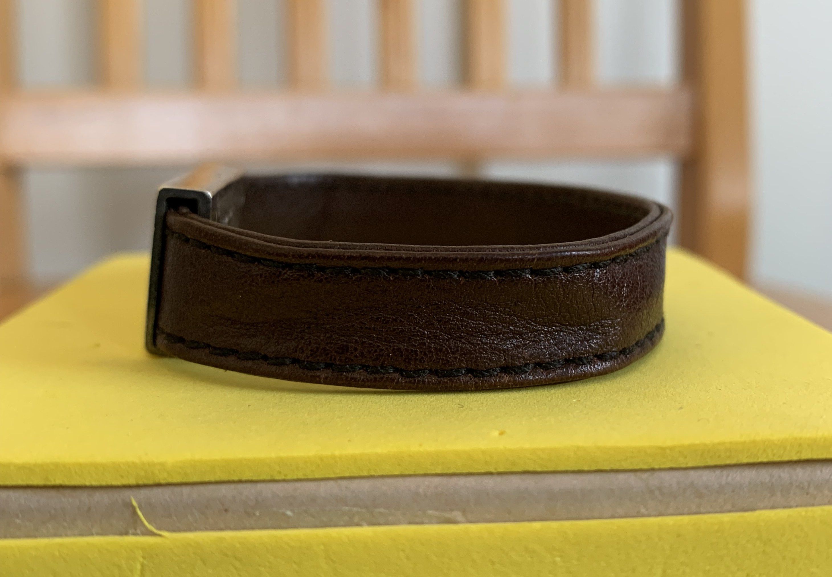 Chrome Hearts Chrome Hearts Leather Silver Logo Bracelet Size ONE SIZE - 3 Thumbnail