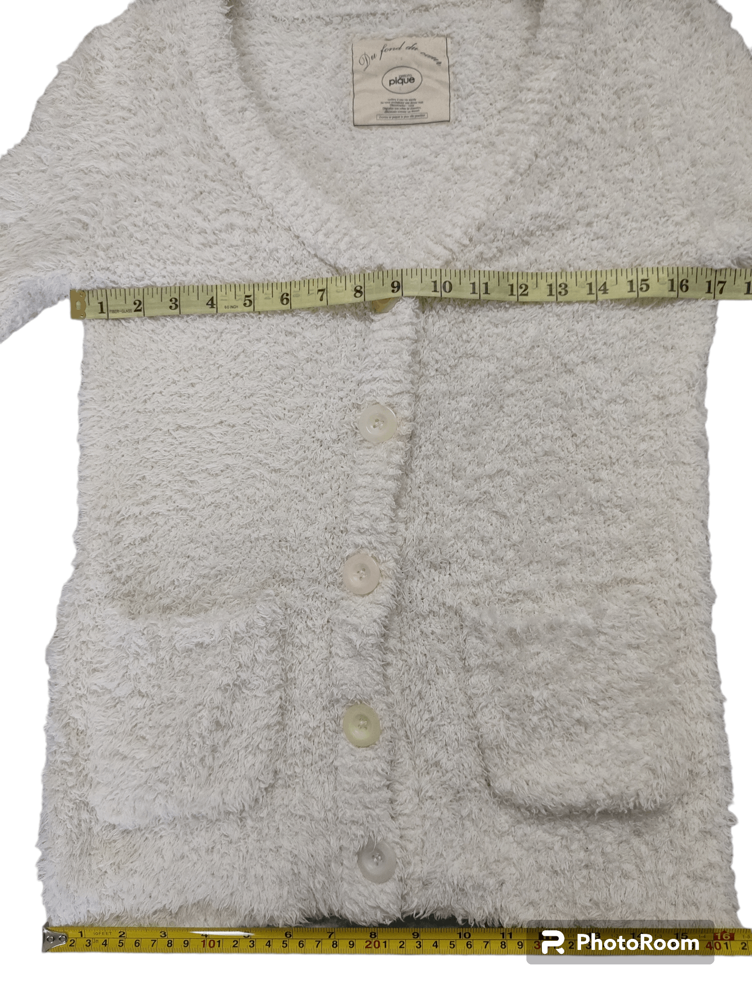 Designer Gelato Pique Faux Fur Cardigan Size M / US 6-8 / IT 42-44 - 4 Thumbnail