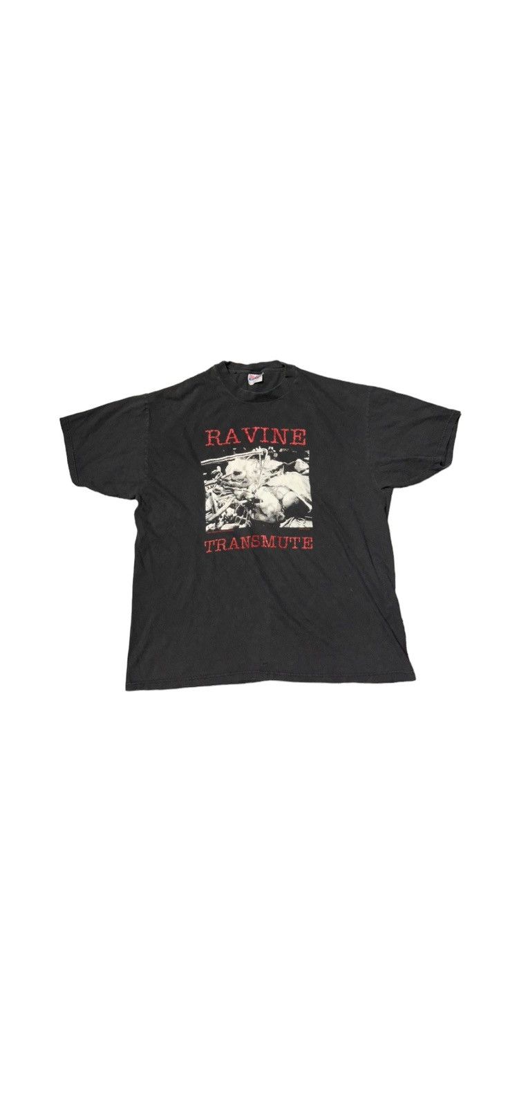 Vintage Ravine transmute punk death metal band T-shirt 90s