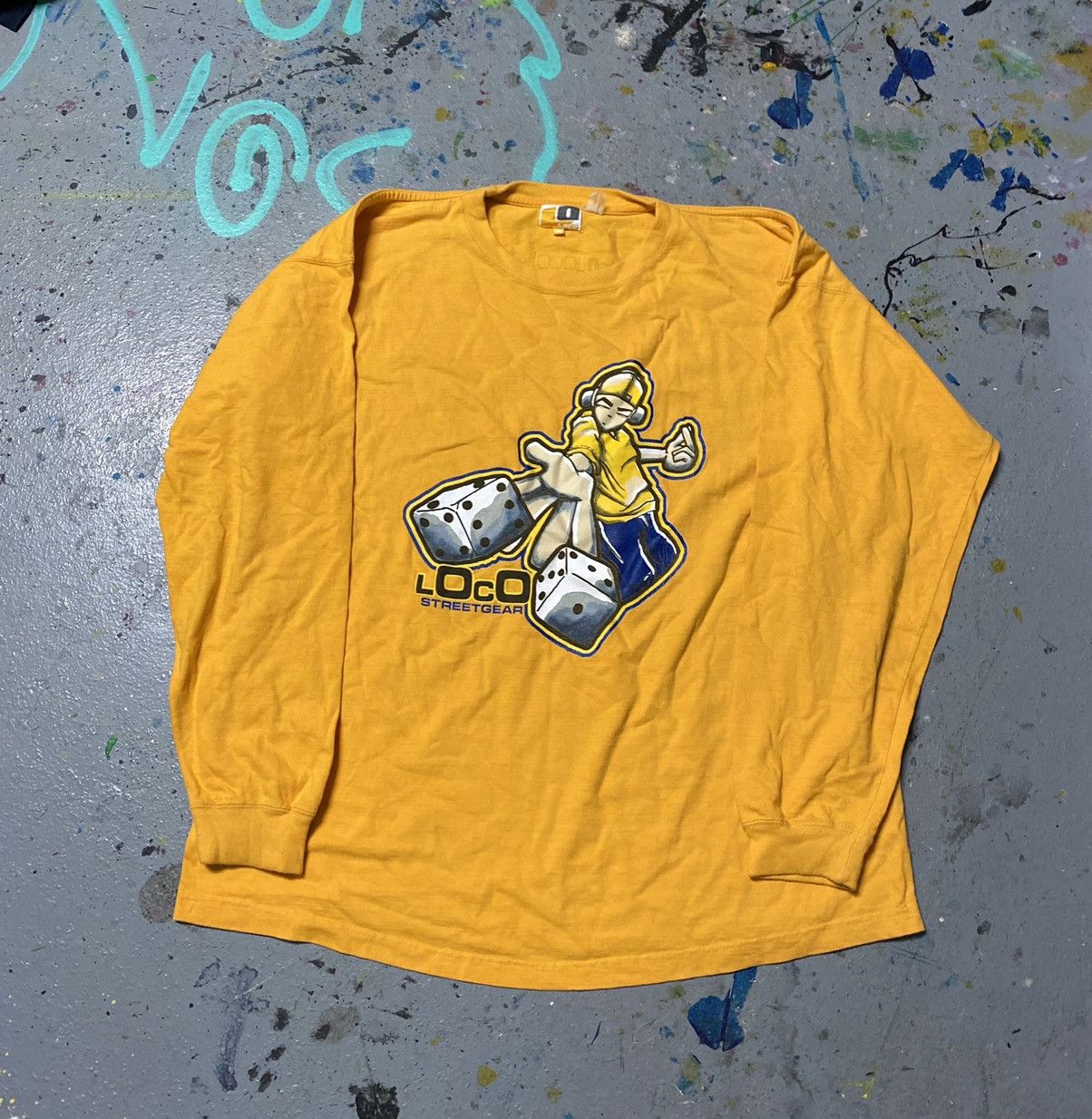 Vintage Vintage baggy Loco streetwear skater longsleeve 1990s Size US XL / EU 56 / 4 - 2 Thumbnail