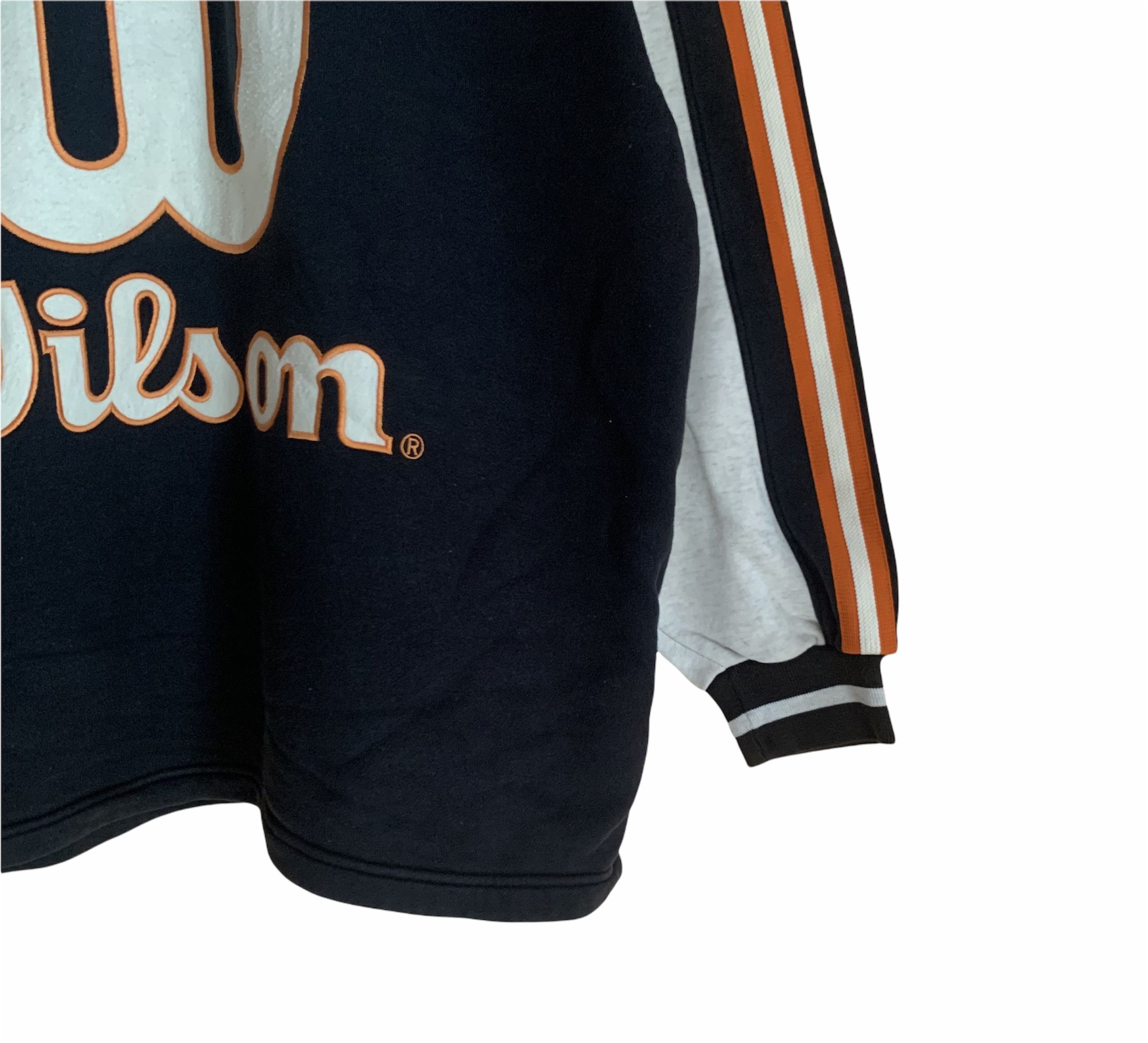 Vintage Vtg WILSON Tennis Big Logo Spell Out Sweatshirt Size US XL / EU 56 / 4 - 7 Thumbnail