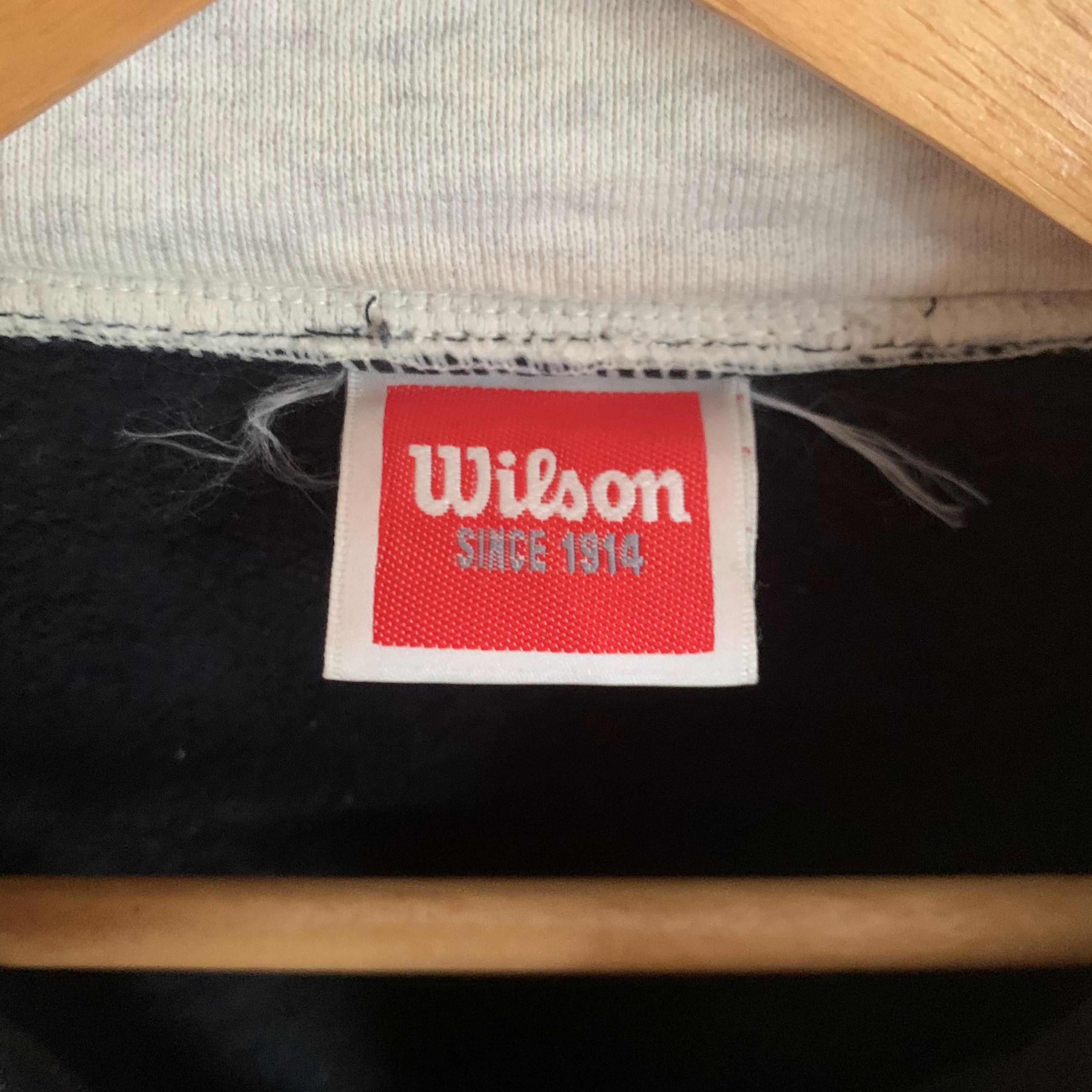 Vintage Vtg WILSON Tennis Big Logo Spell Out Sweatshirt Size US XL / EU 56 / 4 - 8 Thumbnail