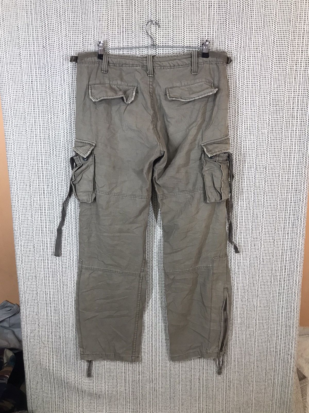 Japanese Brand × Seditionaries ‼️RARE💥 BRD JUNGLE STROM CARGO PANTS BIG POCKET LIKE BONDAGE‼️ Size US 35 - 2 Thumbnail