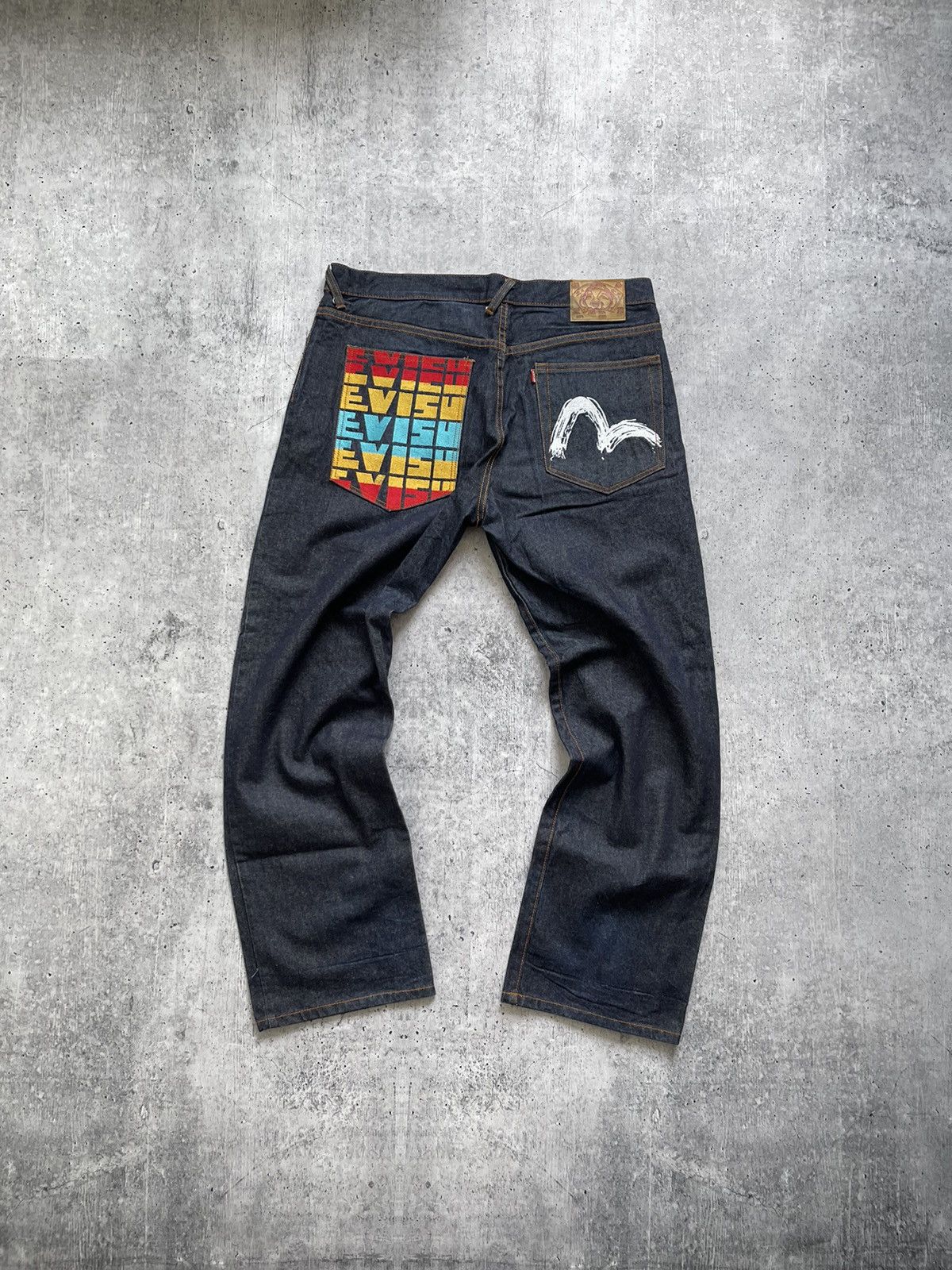 Vintage Vintage Evisu Bootleg Denim Logo Japan Pants | Grailed