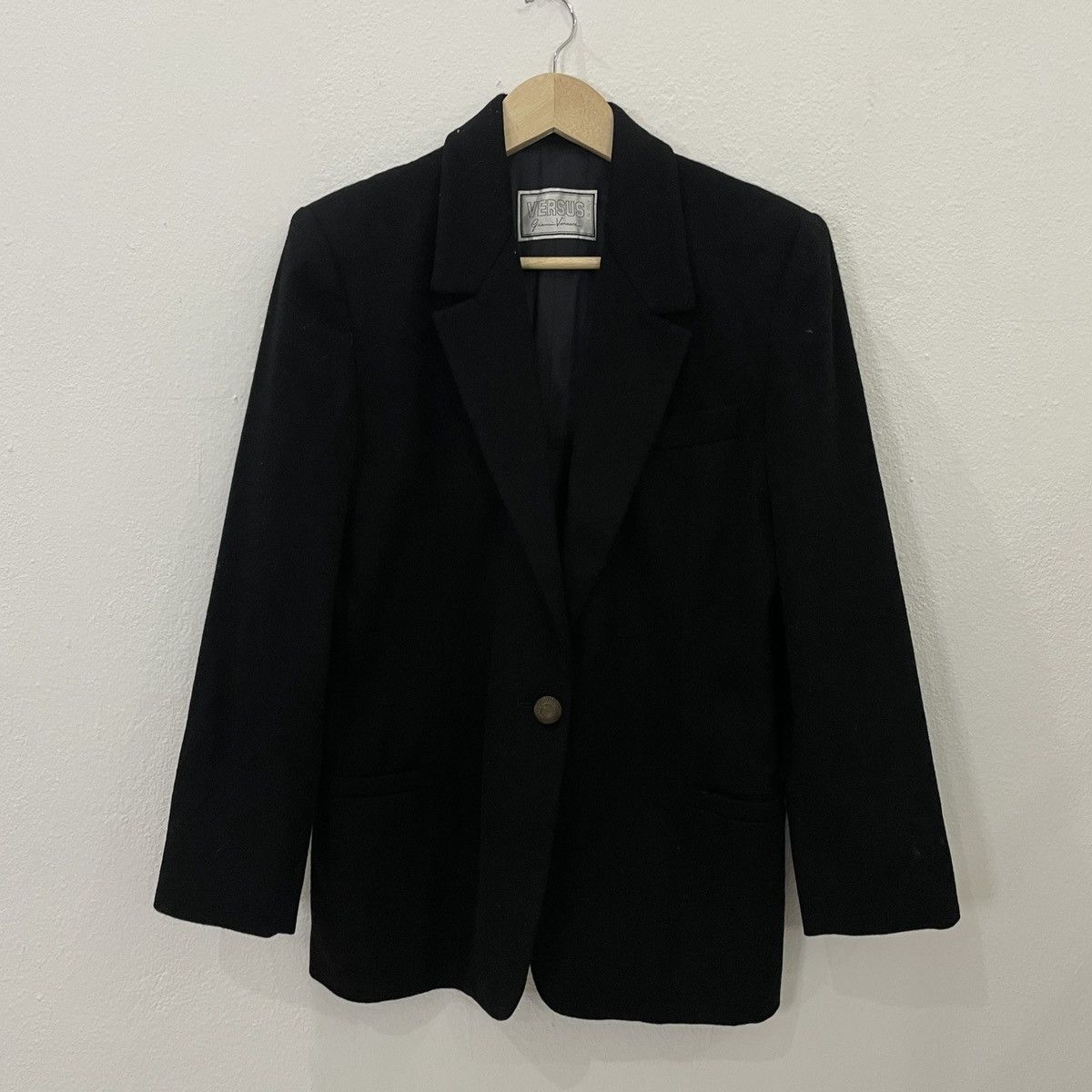image of Versus Versace x Vintage Versus Giani Versace Jacket Coat in Black, Men's (Size Small)