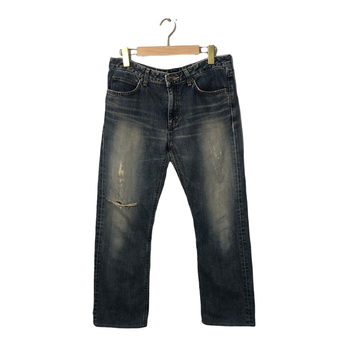 Edwin Vintage Something Edwin Faded Jeans Distressed Denim Pants Size US 32 / EU 48 - 1 Thumbnail