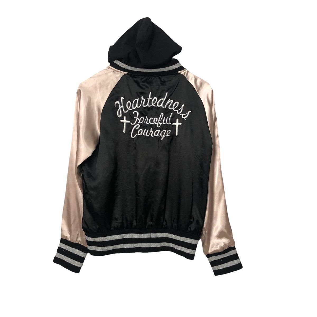 Japanese Brand Vintage Sukajan Heartedness Big Logo Hoodie Jacket Size S / US 4 / IT 40 - 1 Thumbnail