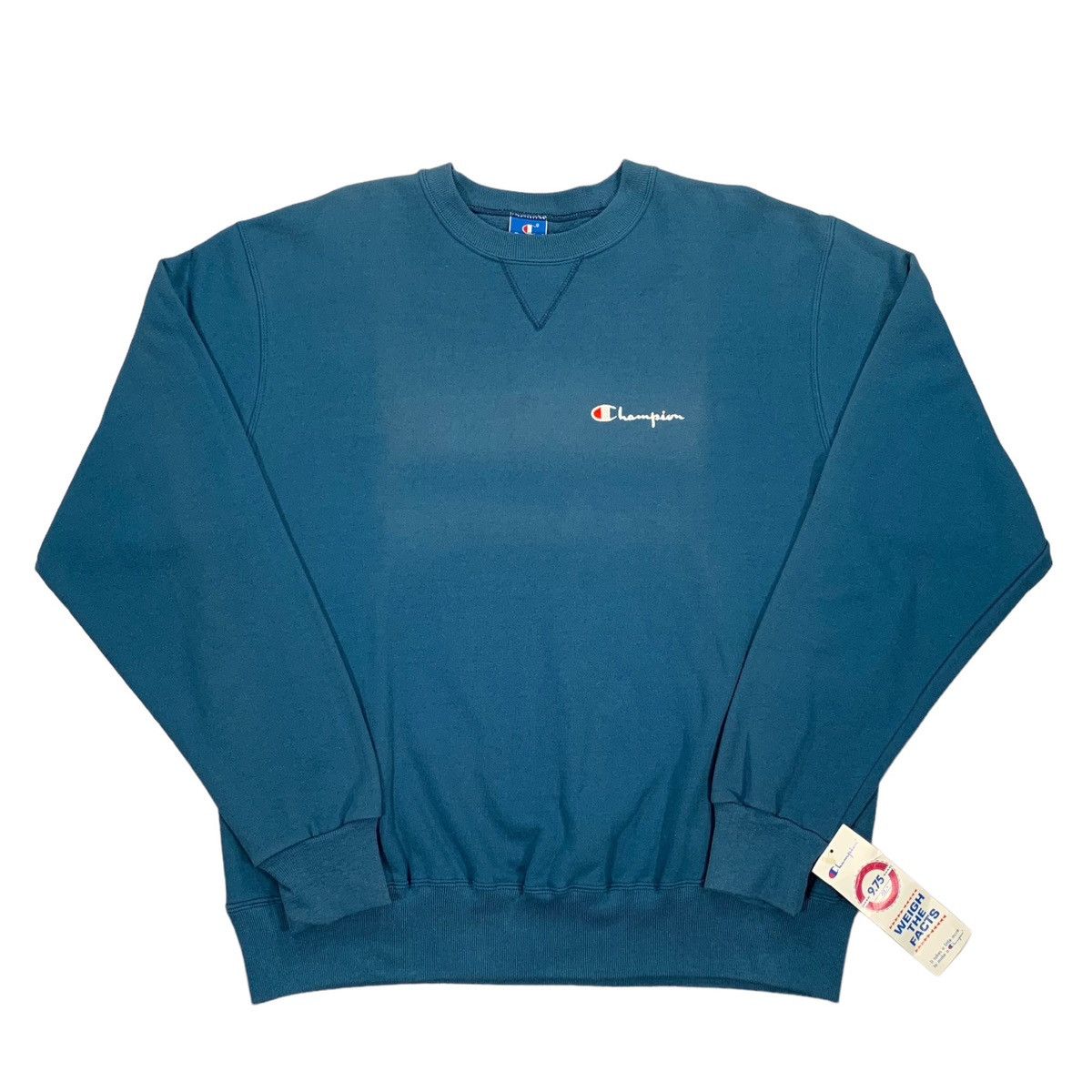 Champion Vintage 90s Champion Blue Embroidered Script Logo Sweatshirt Size US XXL / EU 58 / 5 - 1 Thumbnail