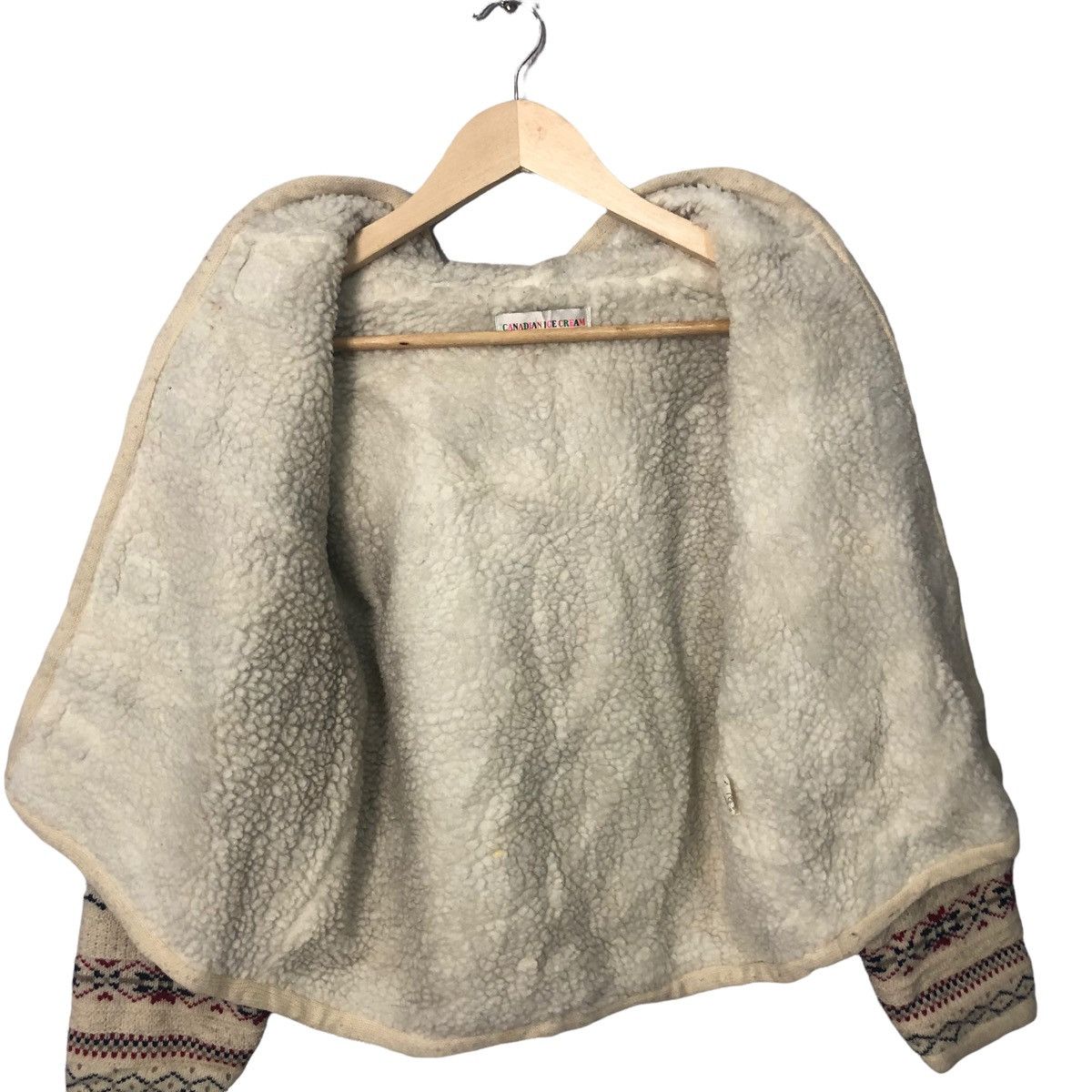 Japanese Brand Vintage Canadian Ice Cream Duffle Sherpa Hoodie Jacket Size US S / EU 44-46 / 1 - 2 Thumbnail