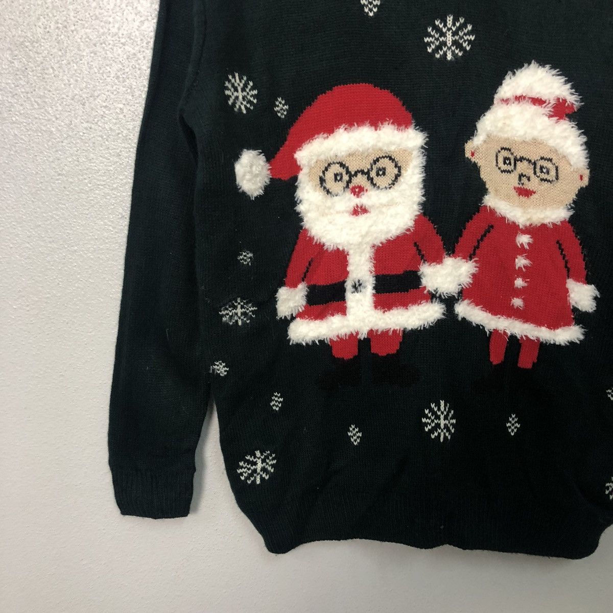 Aran Isles Knitwear × Forever 21 Vtg Forever 21 Big Logo Santa Clause Knitwear Sweater Jumper Size US M / EU 48-50 / 2 - 3 Thumbnail