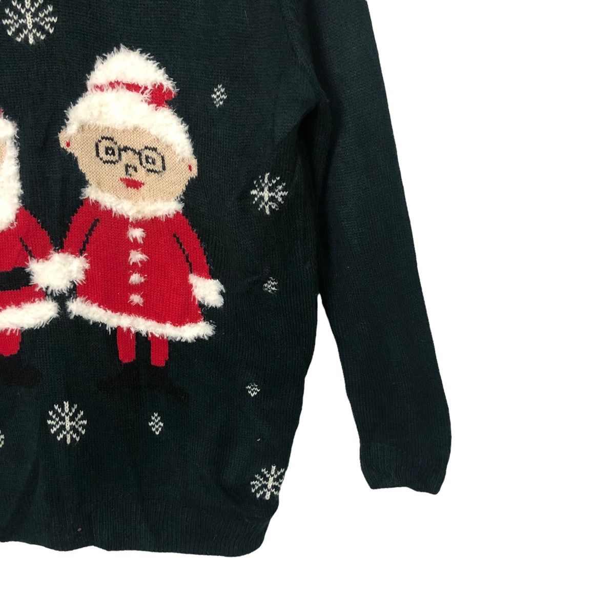 Aran Isles Knitwear × Forever 21 Vtg Forever 21 Big Logo Santa Clause Knitwear Sweater Jumper Size US M / EU 48-50 / 2 - 2 Thumbnail