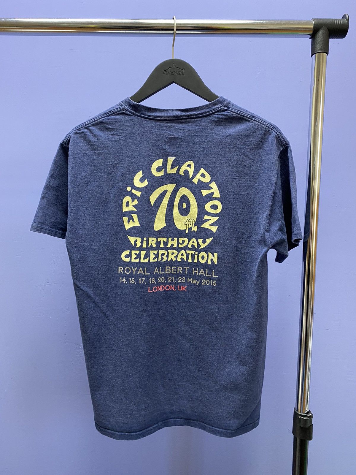 Band Tees Eric Clapton 2015 70th Birthday Celebration Tour T Shirt Size US M / EU 48-50 / 2 - 11 Thumbnail