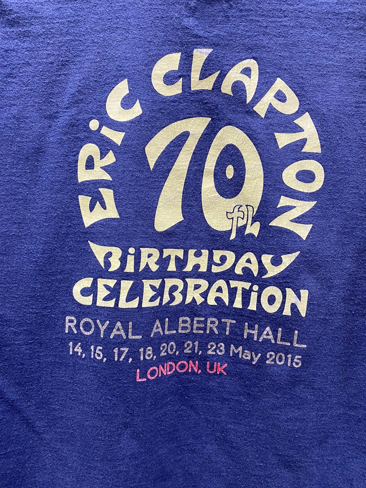 Band Tees Eric Clapton 2015 70th Birthday Celebration Tour T Shirt Size US M / EU 48-50 / 2 - 14 Thumbnail
