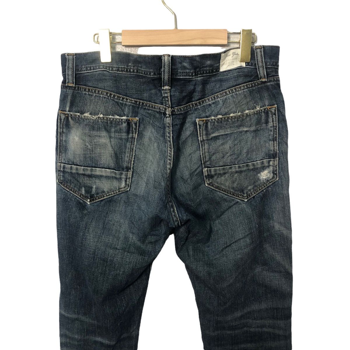 Japanese Brand Vintage Free Gate Jeans Faded Distressed Denim Pants W34 Size US 34 / EU 50 - 8 Thumbnail