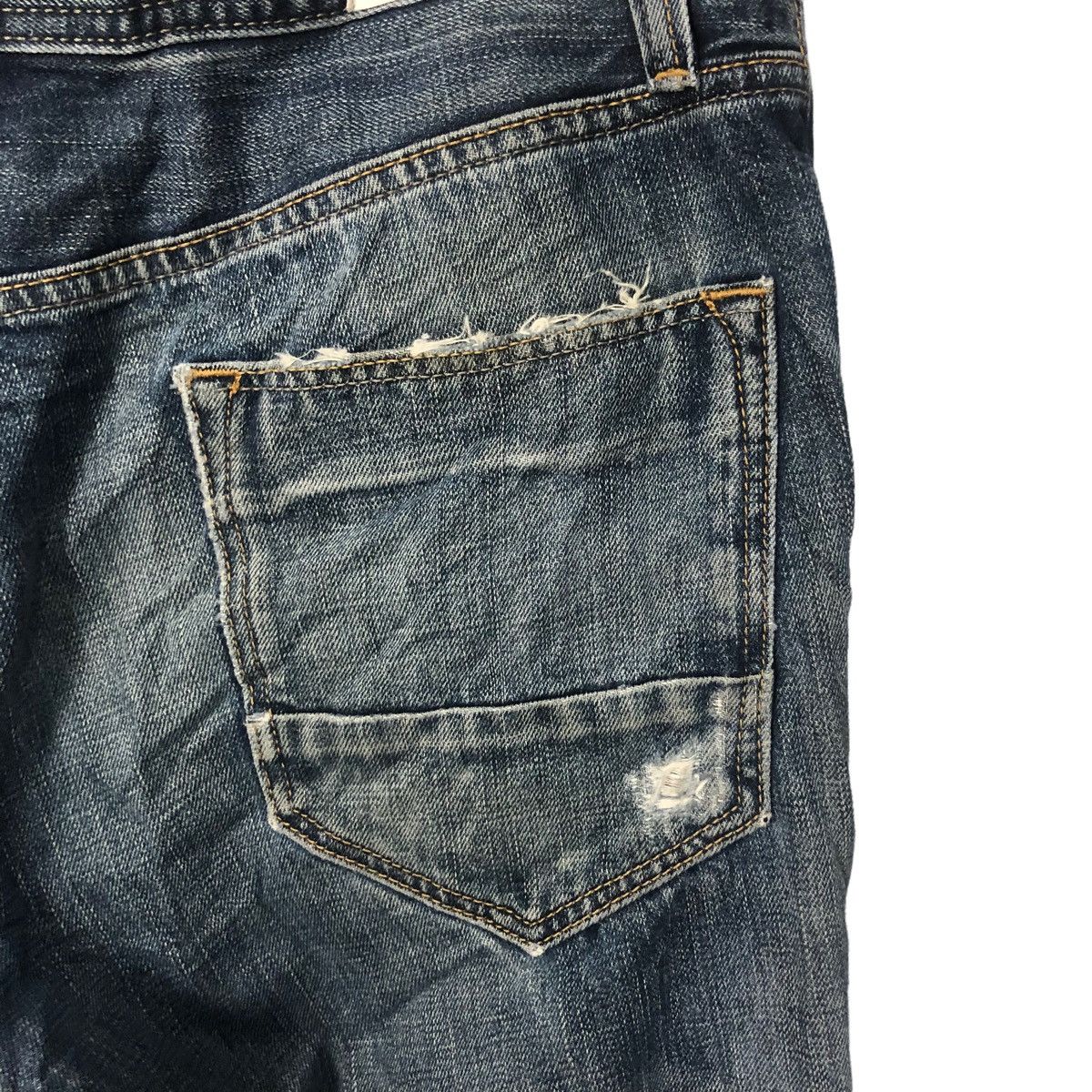 Japanese Brand Vintage Free Gate Jeans Faded Distressed Denim Pants W34 Size US 34 / EU 50 - 10 Thumbnail