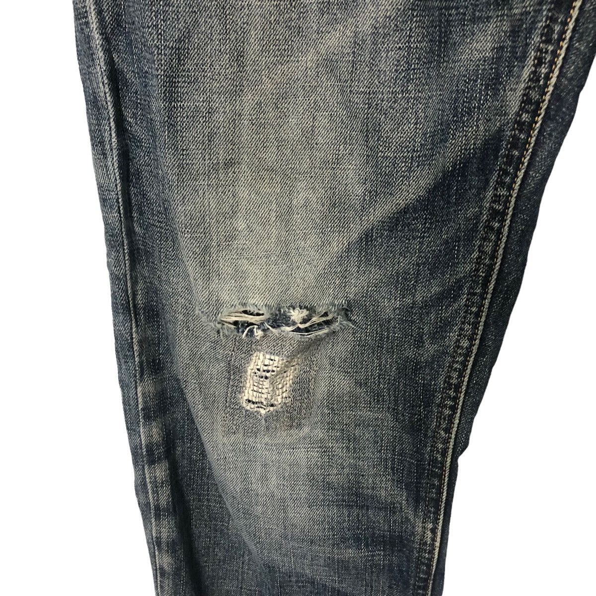 Japanese Brand Vintage Free Gate Jeans Faded Distressed Denim Pants W34 Size US 34 / EU 50 - 6 Thumbnail