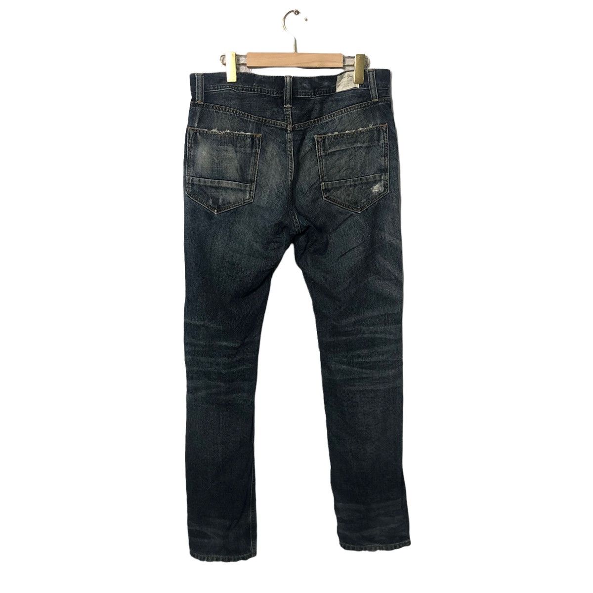 Japanese Brand Vintage Free Gate Jeans Faded Distressed Denim Pants W34 Size US 34 / EU 50 - 7 Thumbnail