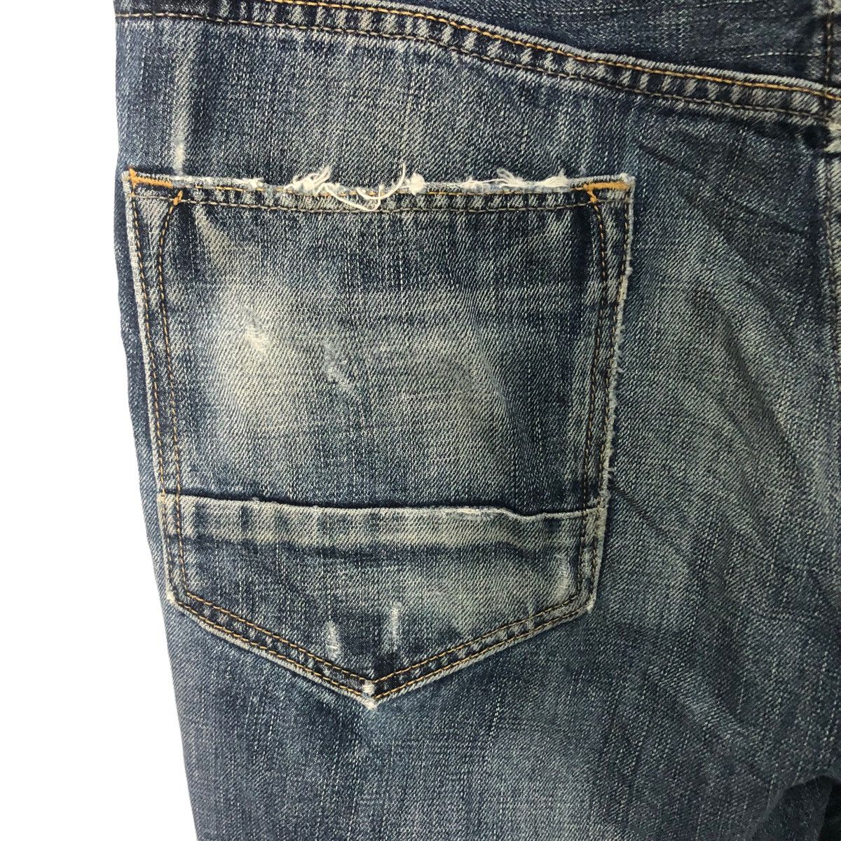 Japanese Brand Vintage Free Gate Jeans Faded Distressed Denim Pants W34 Size US 34 / EU 50 - 11 Thumbnail