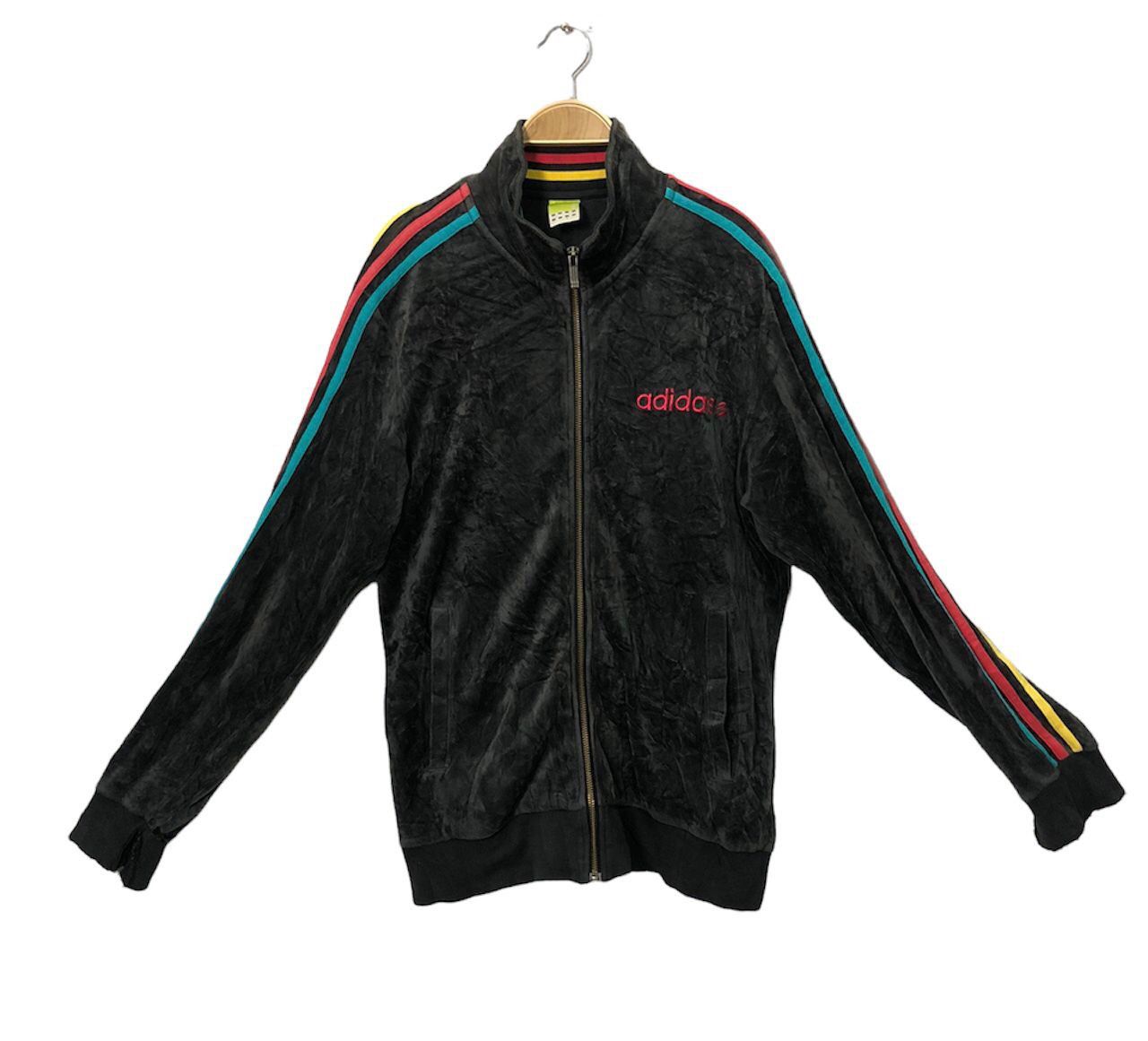Adidas Vintage Adidas Embroidery Spell Out Big Logo Zip Up Jacket Size US M / EU 48-50 / 2 - 2 Thumbnail
