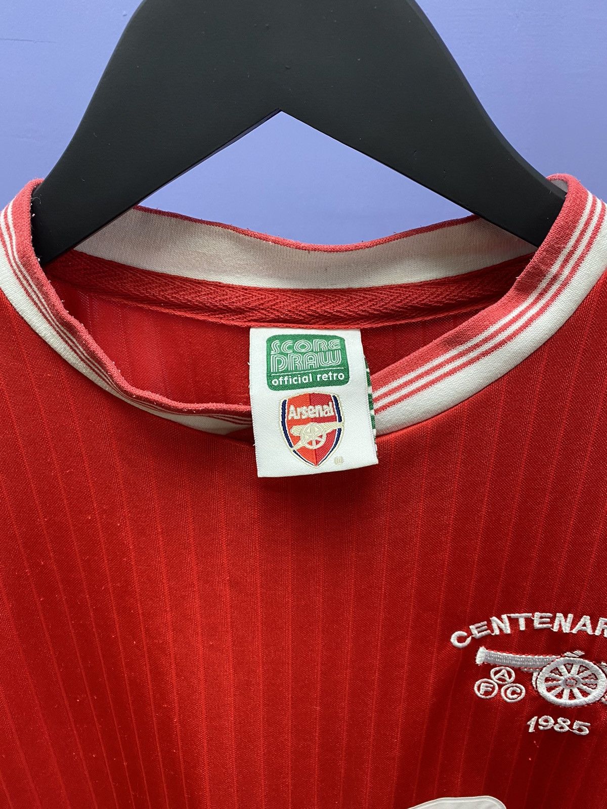 Other Arsenal 1985 Score Draw Replica Soccer Jersey Football Shirt Size US M / EU 48-50 / 2 - 10 Thumbnail