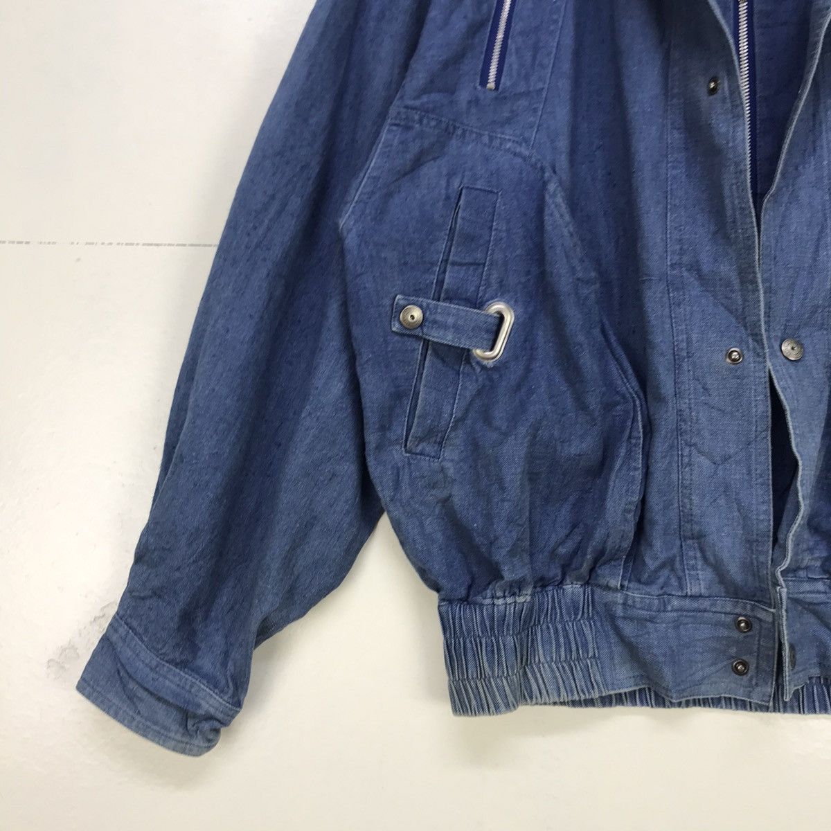 Japanese Brand Monello Miyake Inspired Oversized Denim Bomber Style Size US M / EU 48-50 / 2 - 7 Thumbnail