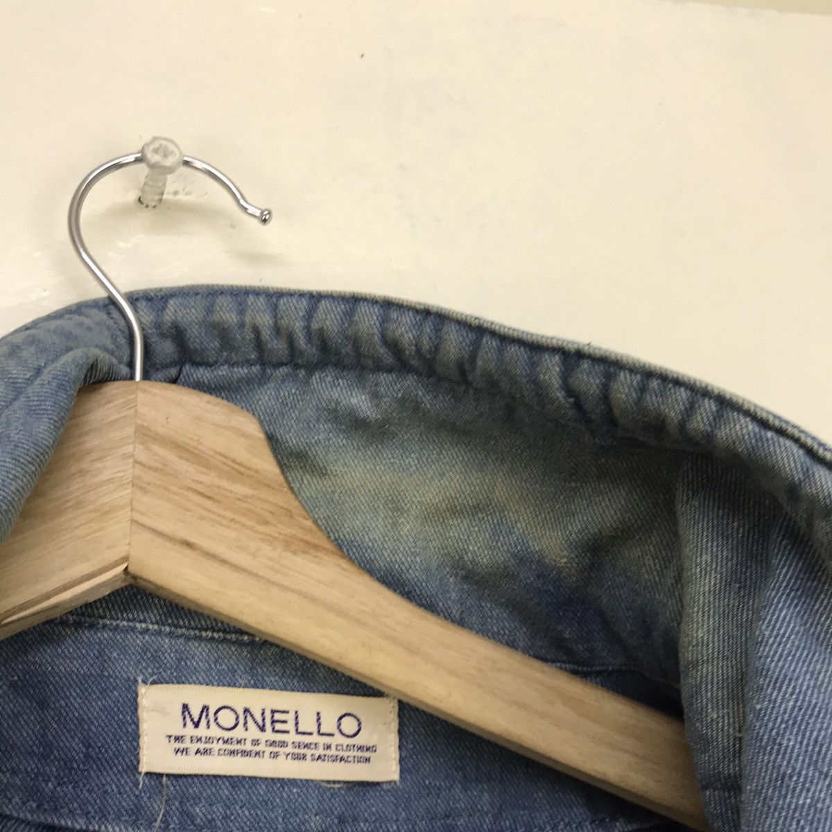 Japanese Brand Monello Miyake Inspired Oversized Denim Bomber Style Size US M / EU 48-50 / 2 - 17 Thumbnail