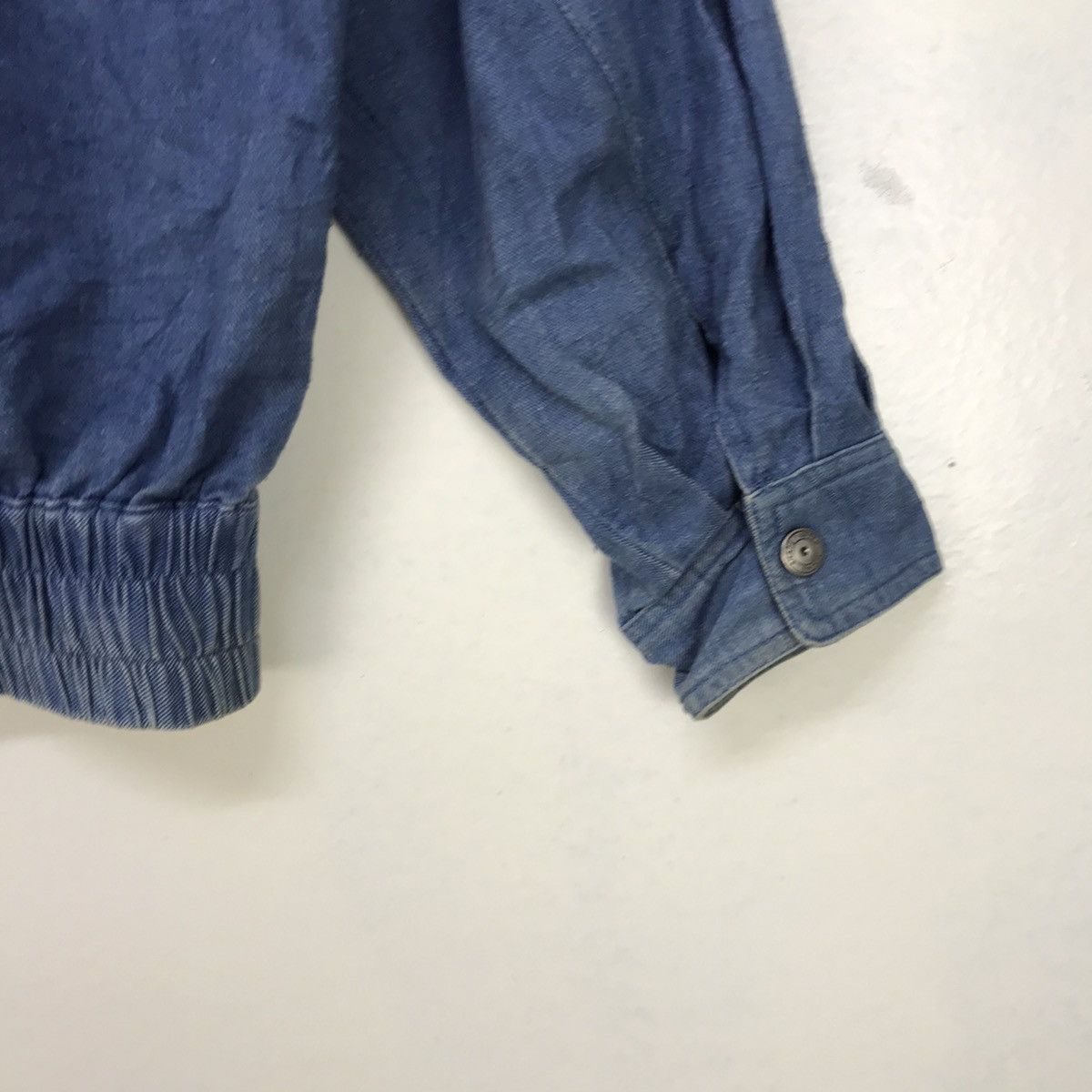 Japanese Brand Monello Miyake Inspired Oversized Denim Bomber Style Size US M / EU 48-50 / 2 - 14 Thumbnail