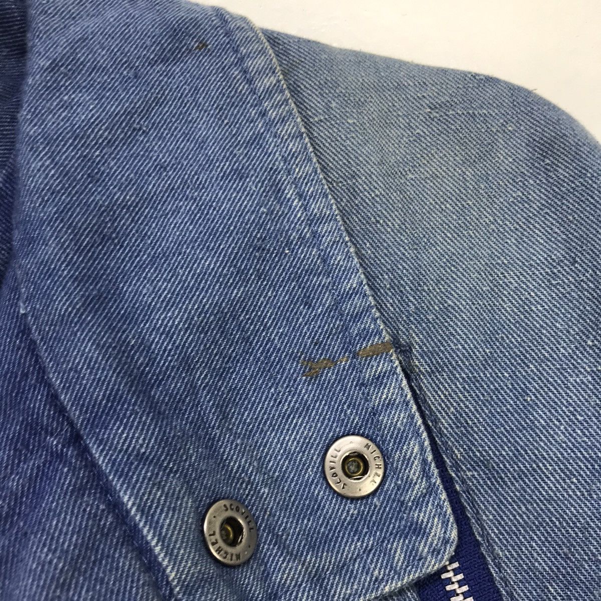 Japanese Brand Monello Miyake Inspired Oversized Denim Bomber Style Size US M / EU 48-50 / 2 - 9 Thumbnail