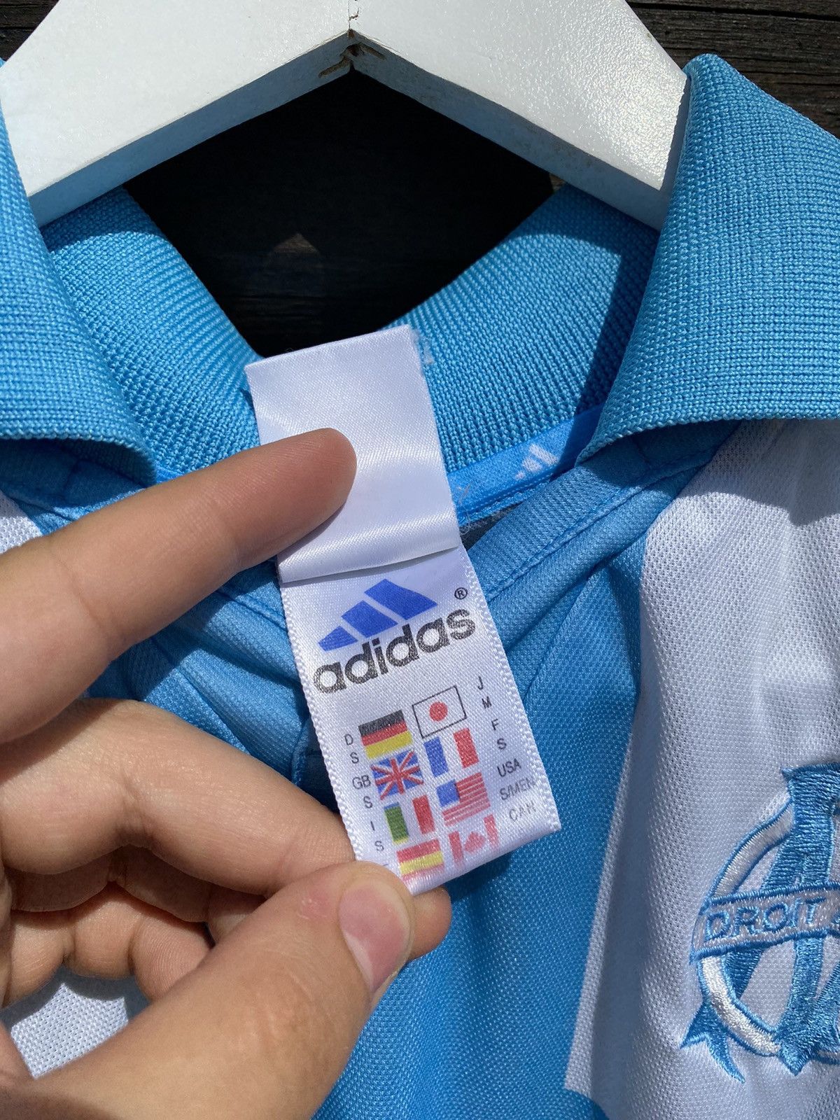 Adidas 2000 Adidas Olympique de Marseille Vintage ericson jersey Size US S / EU 44-46 / 1 - 8 Thumbnail
