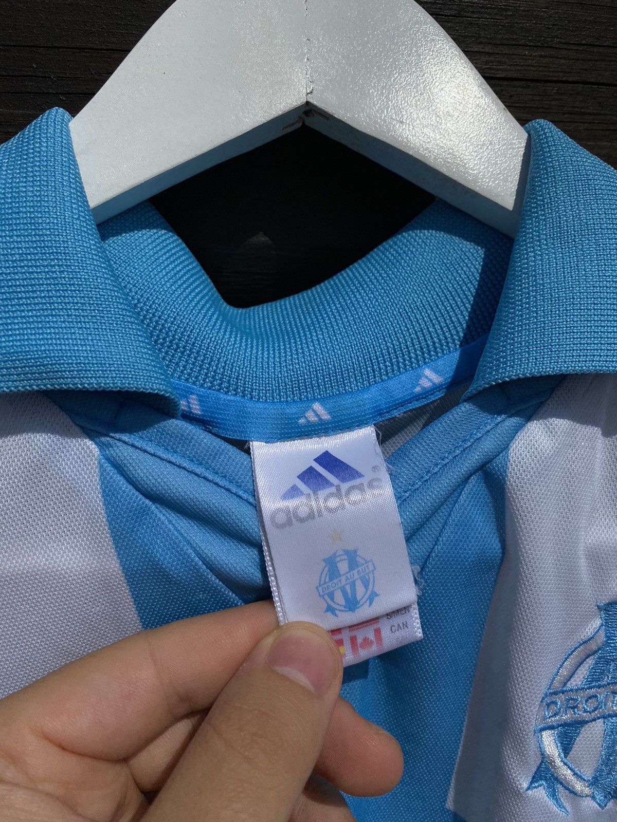 Adidas 2000 Adidas Olympique de Marseille Vintage ericson jersey Size US S / EU 44-46 / 1 - 7 Thumbnail