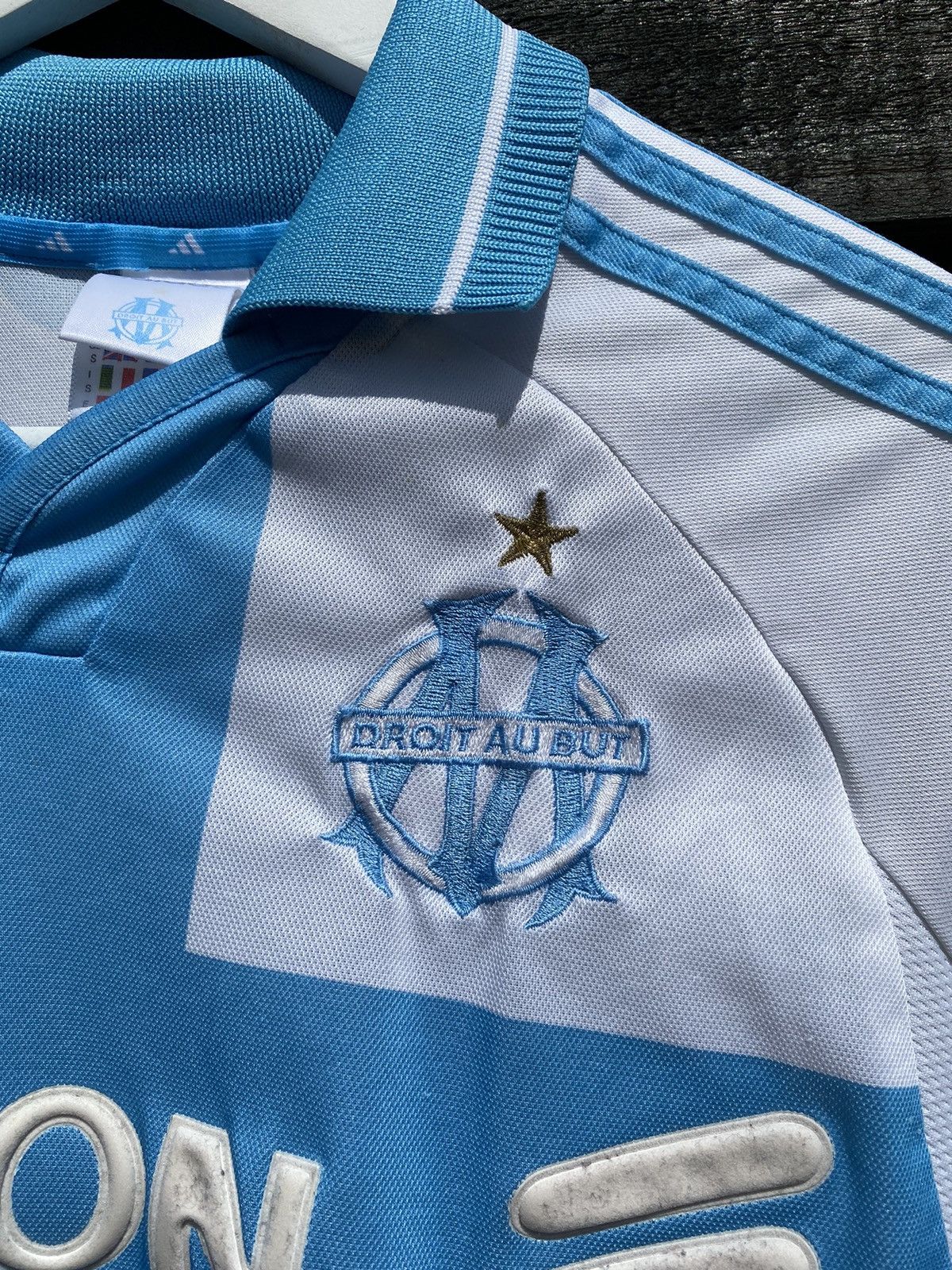 Adidas 2000 Adidas Olympique de Marseille Vintage ericson jersey Size US S / EU 44-46 / 1 - 6 Thumbnail