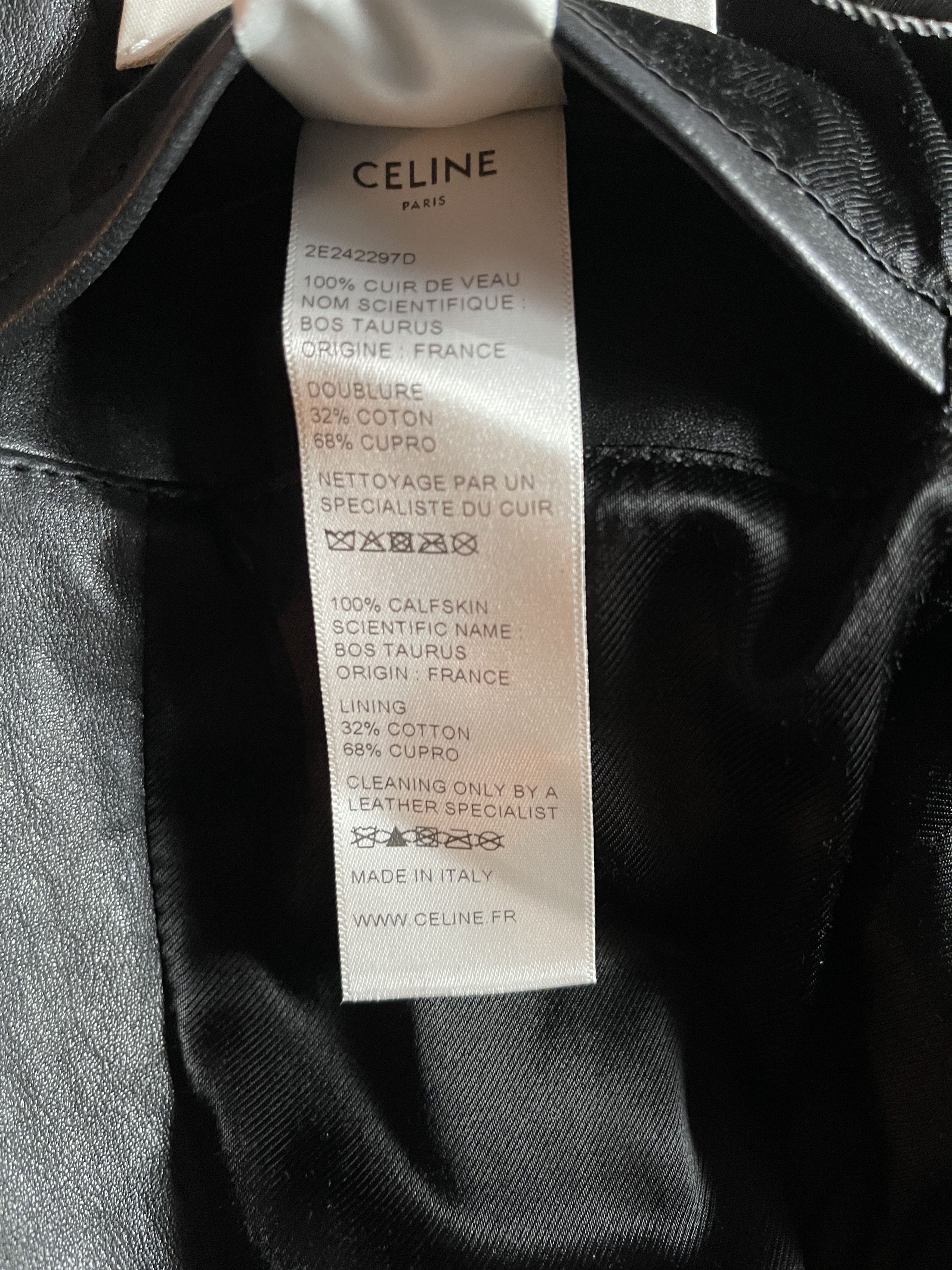 Celine Celine SS19 Biker Size US S / EU 44-46 / 1 - 11 Thumbnail