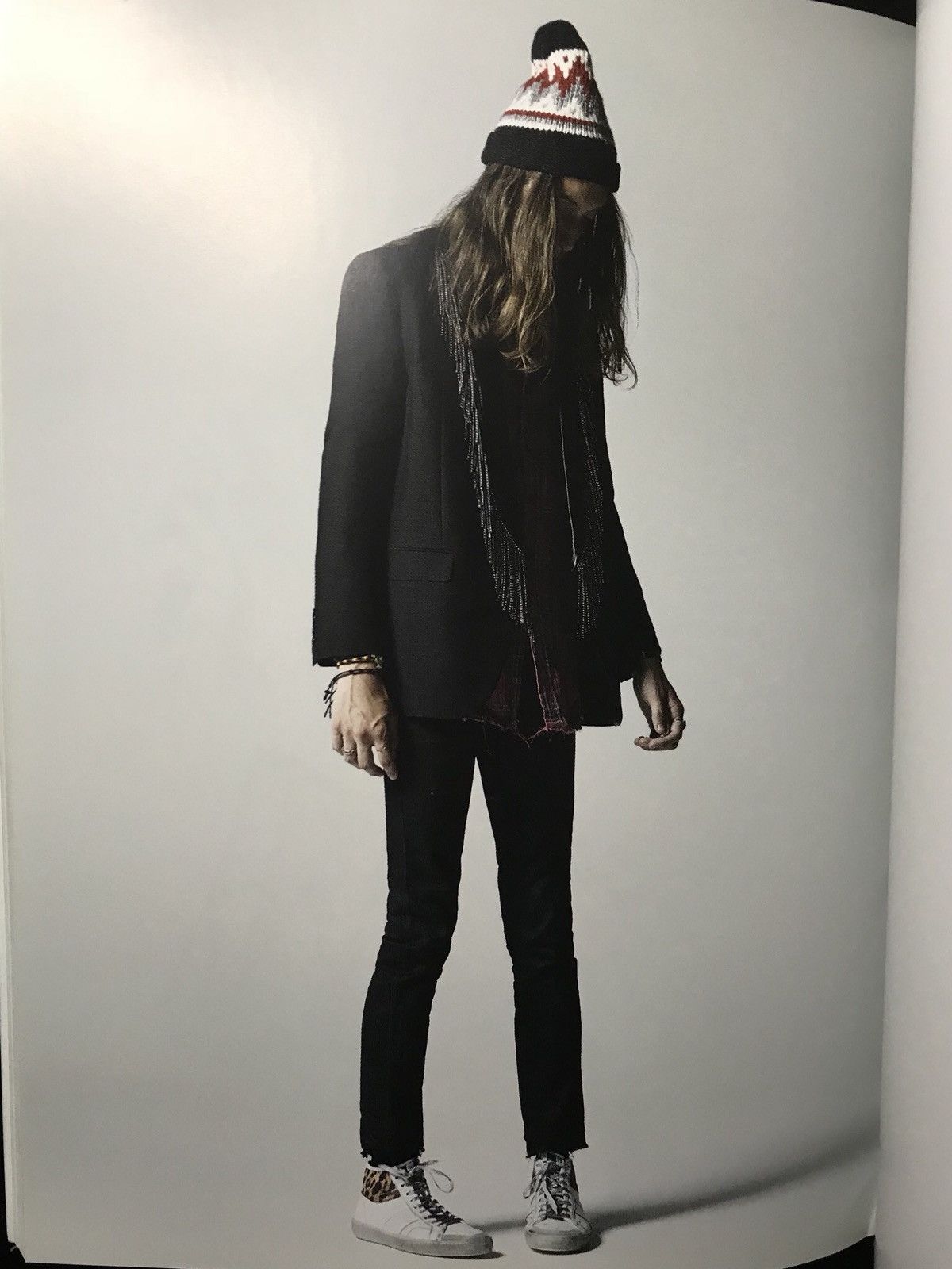 Hedi Slimane × Saint Laurent Paris SS16 Studded Fringe Blazer Size 34S - 1 Thumbnail