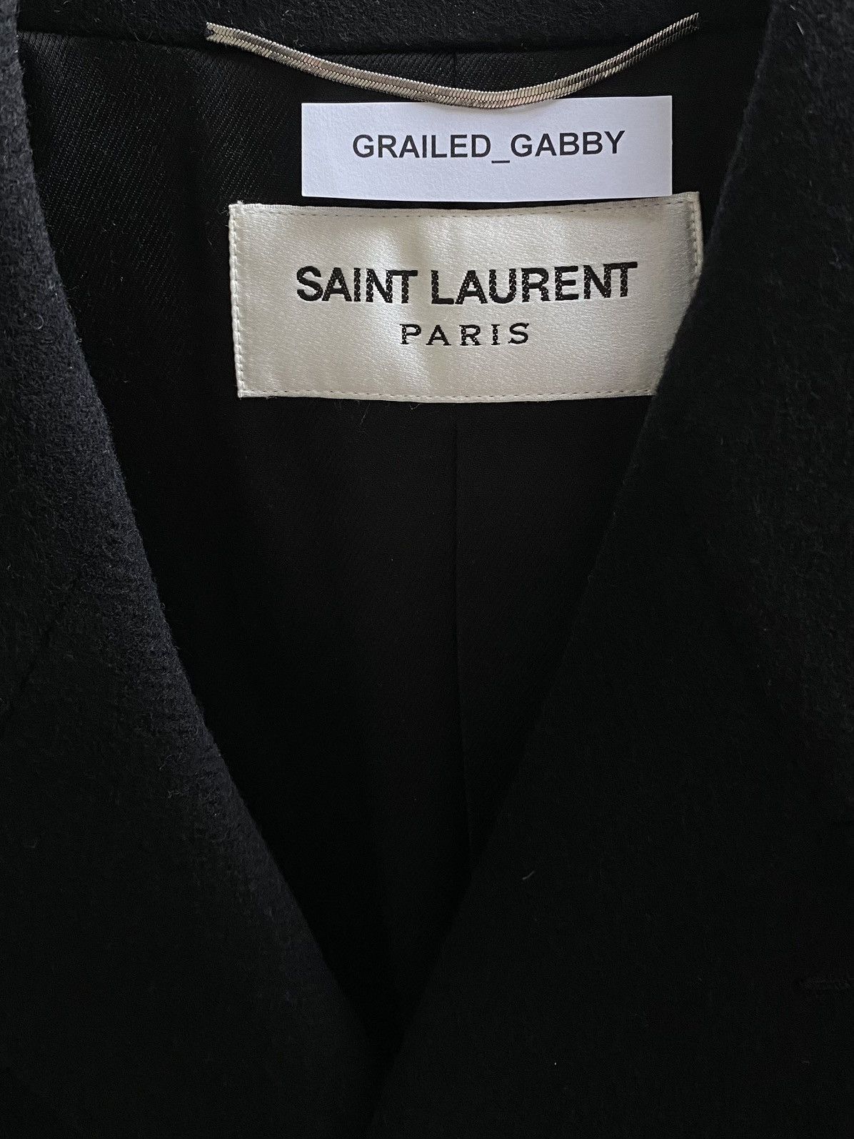 Hedi Slimane × Saint Laurent Paris Double Breasted Allure Coat Size US S / EU 44-46 / 1 - 7 Thumbnail