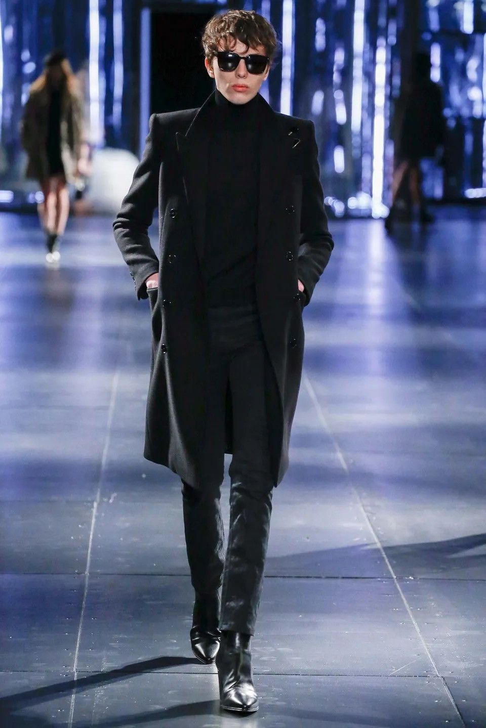 Hedi Slimane × Saint Laurent Paris Double Breasted Allure Coat Size US S / EU 44-46 / 1 - 10 Thumbnail