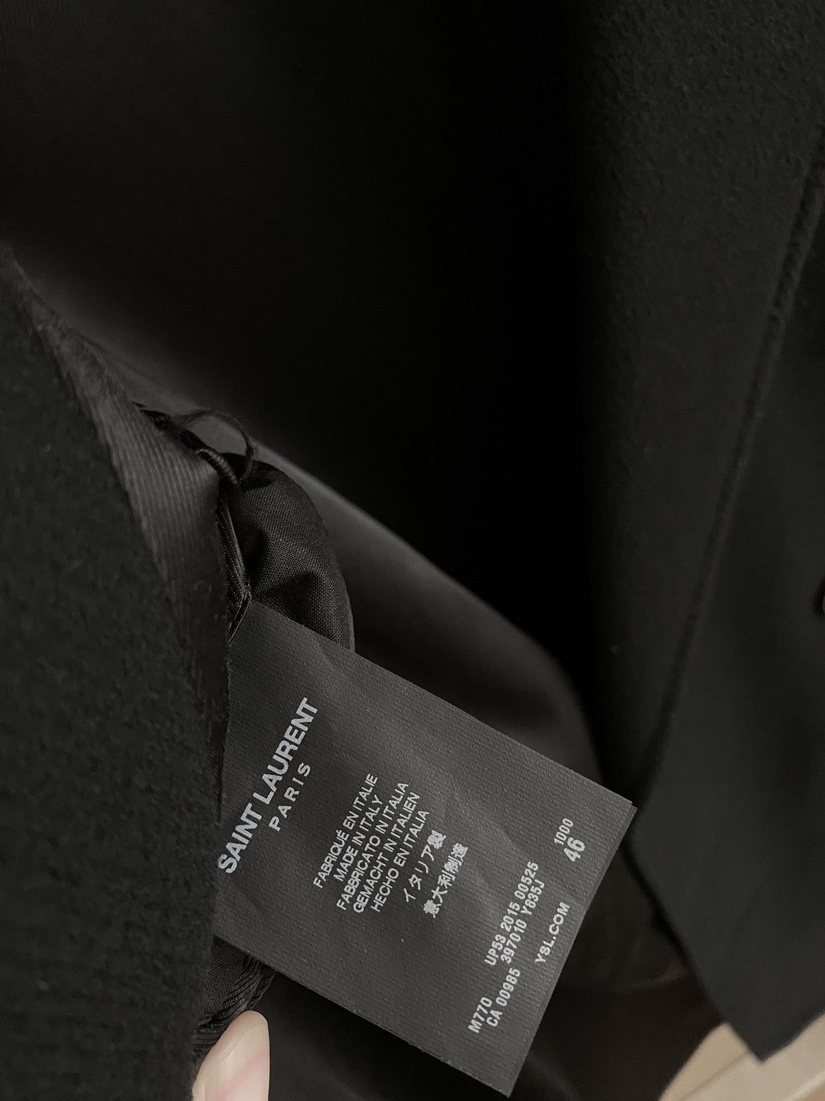 Hedi Slimane × Saint Laurent Paris Double Breasted Allure Coat Size US S / EU 44-46 / 1 - 8 Thumbnail