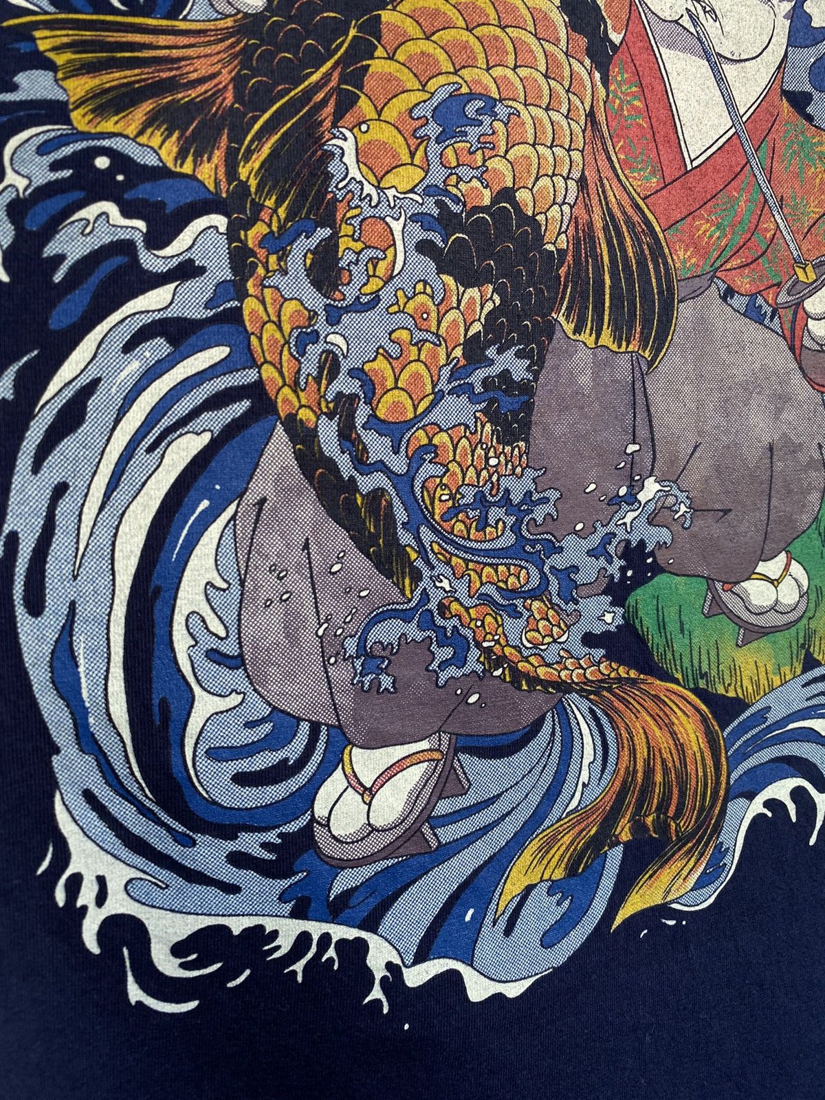 Japanese Brand The Cat And The Koi Graphic T Shirt Size US M / EU 48-50 / 2 - 9 Thumbnail