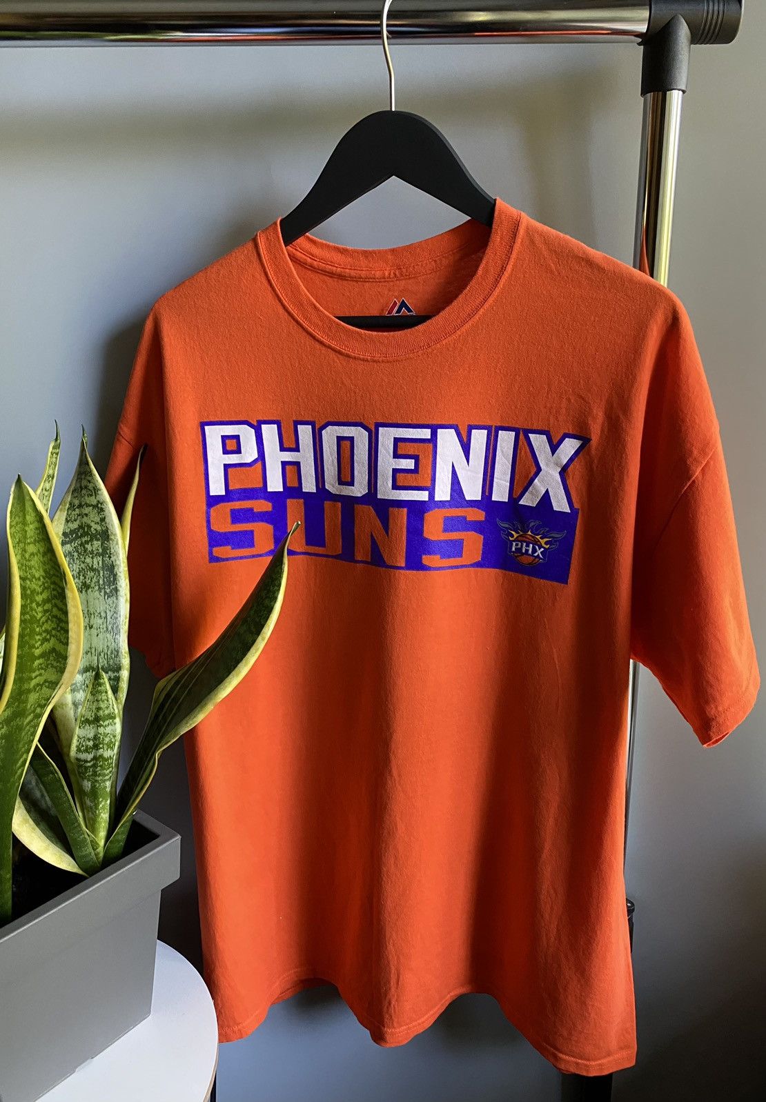 NBA Vintage Majestic Phoenix Suns #2 Eric Bledsoe T Shirt Size US XL / EU 56 / 4 - 5 Thumbnail