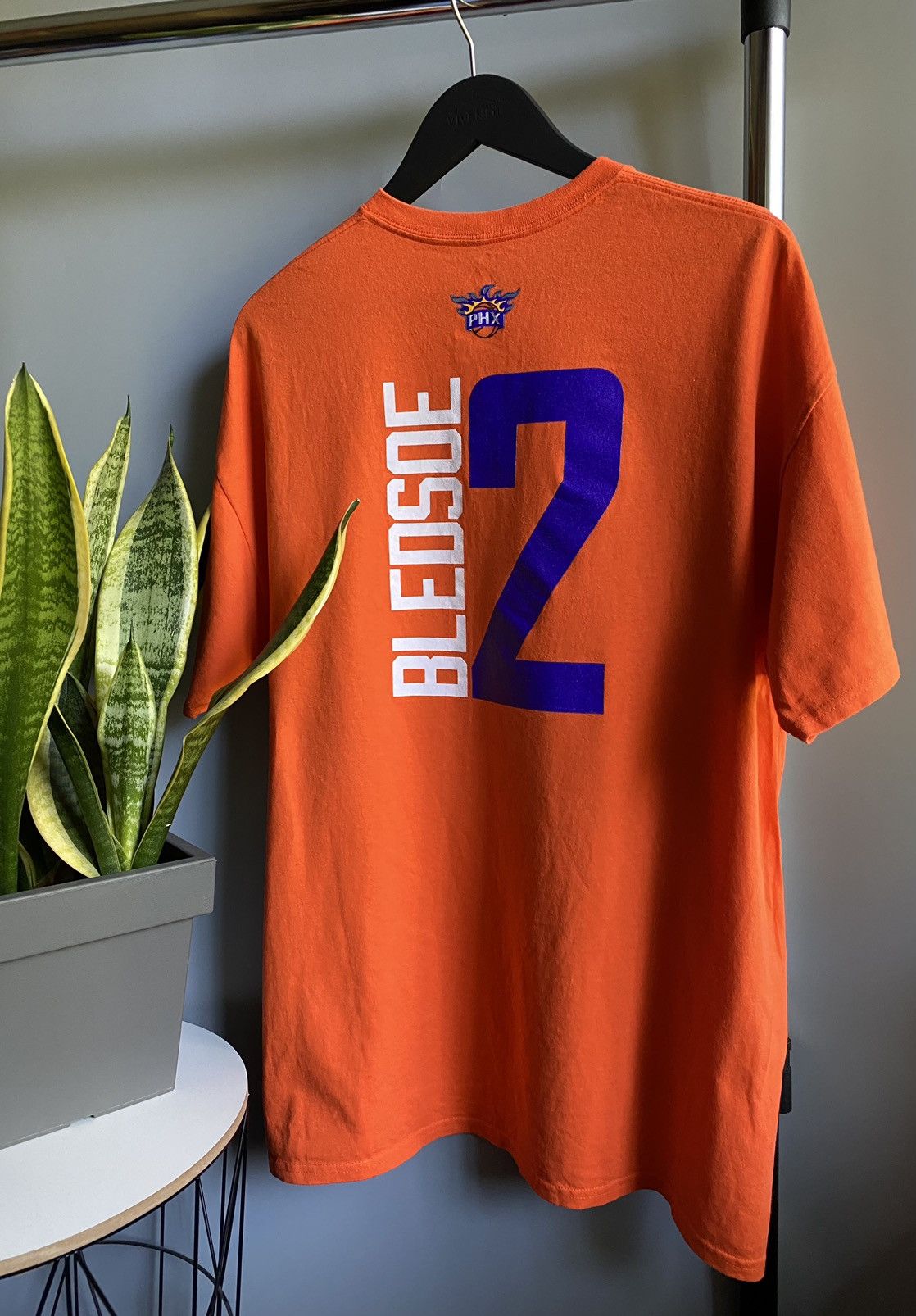 NBA Vintage Majestic Phoenix Suns #2 Eric Bledsoe T Shirt Size US XL / EU 56 / 4 - 13 Thumbnail