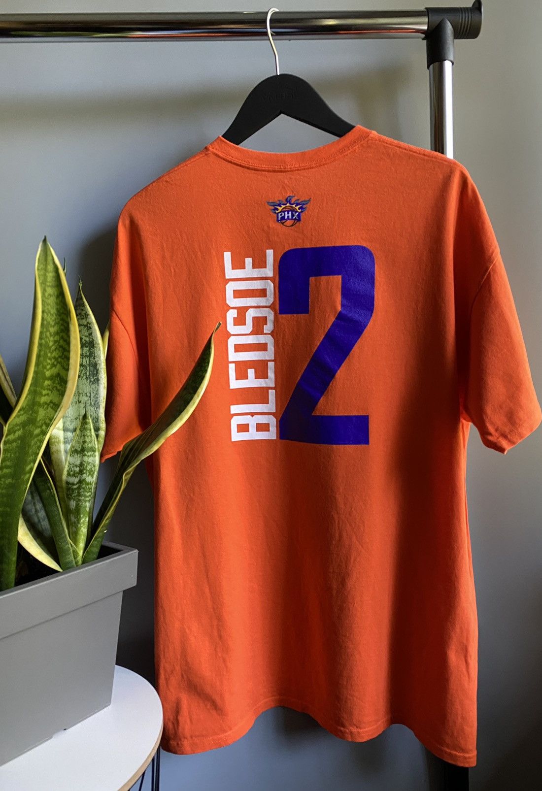 NBA Vintage Majestic Phoenix Suns #2 Eric Bledsoe T Shirt Size US XL / EU 56 / 4 - 12 Thumbnail