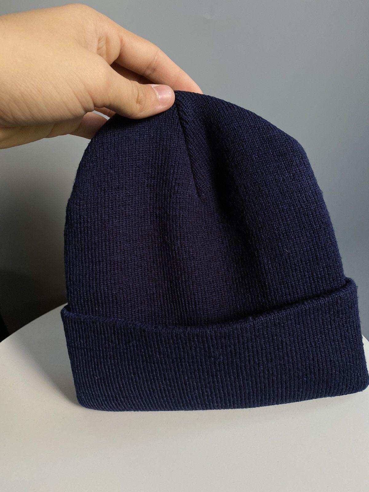 Nike × Vintage Vintage 90s Nike Swoosh Beanie Hat Size ONE SIZE - 7 Thumbnail