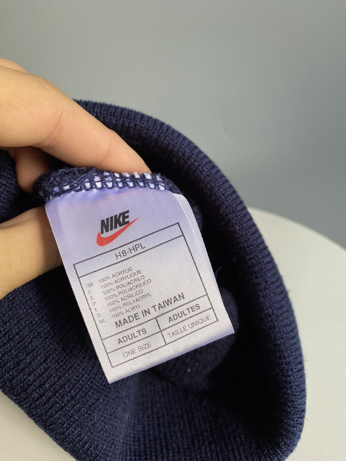 Nike × Vintage Vintage 90s Nike Swoosh Beanie Hat Size ONE SIZE - 5 Thumbnail