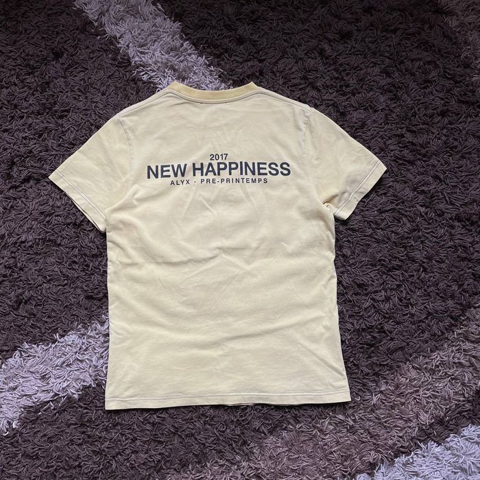 Alyx Alyx 1017 9SM New Happiness 2017 Yellow T-Shirt Avant-Garde