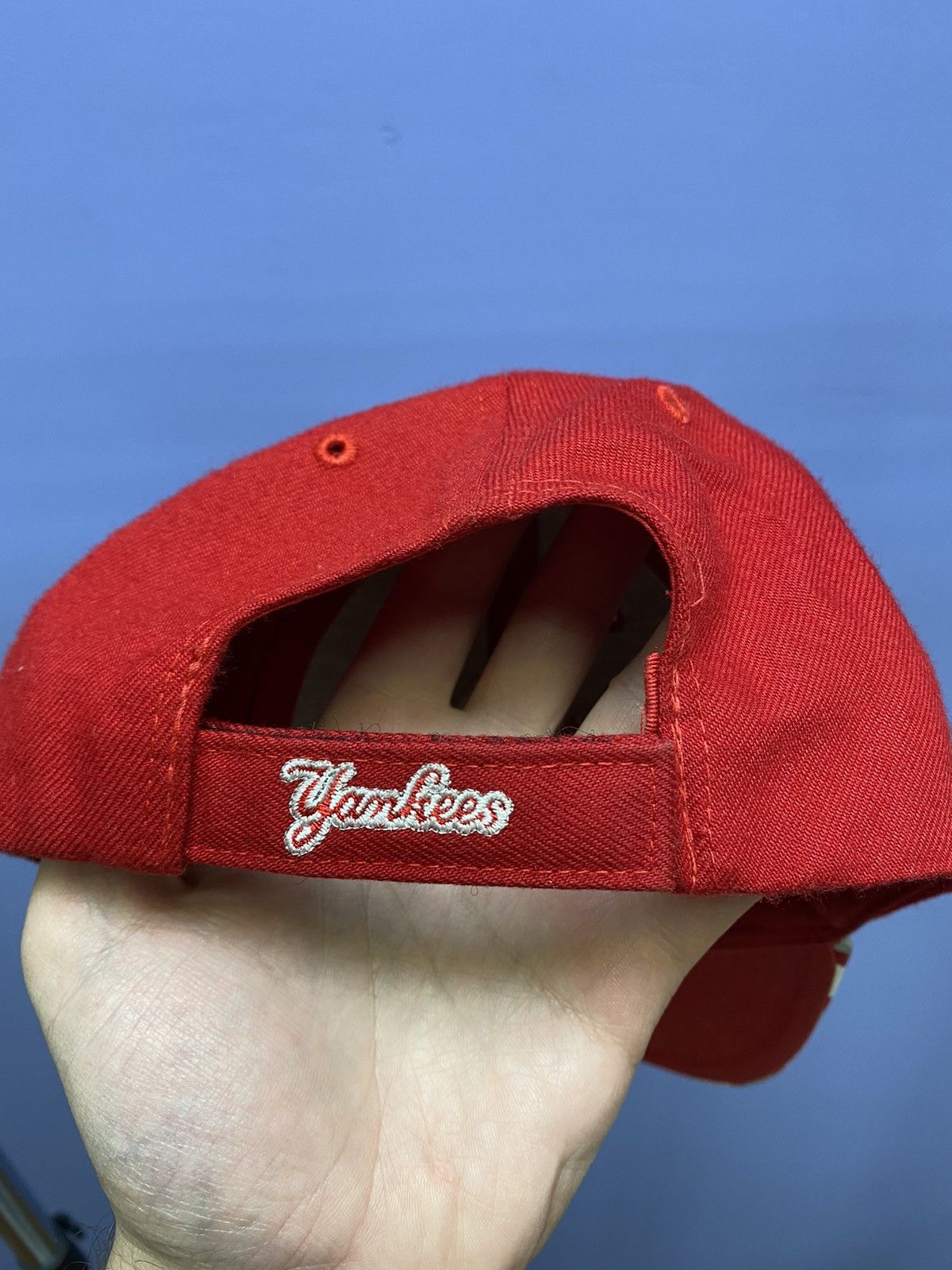 MLB × New York Yankees × Vintage Vintage New York Yankees Red Baseball MLB Cap Hat Rare Size ONE SIZE - 9 Thumbnail