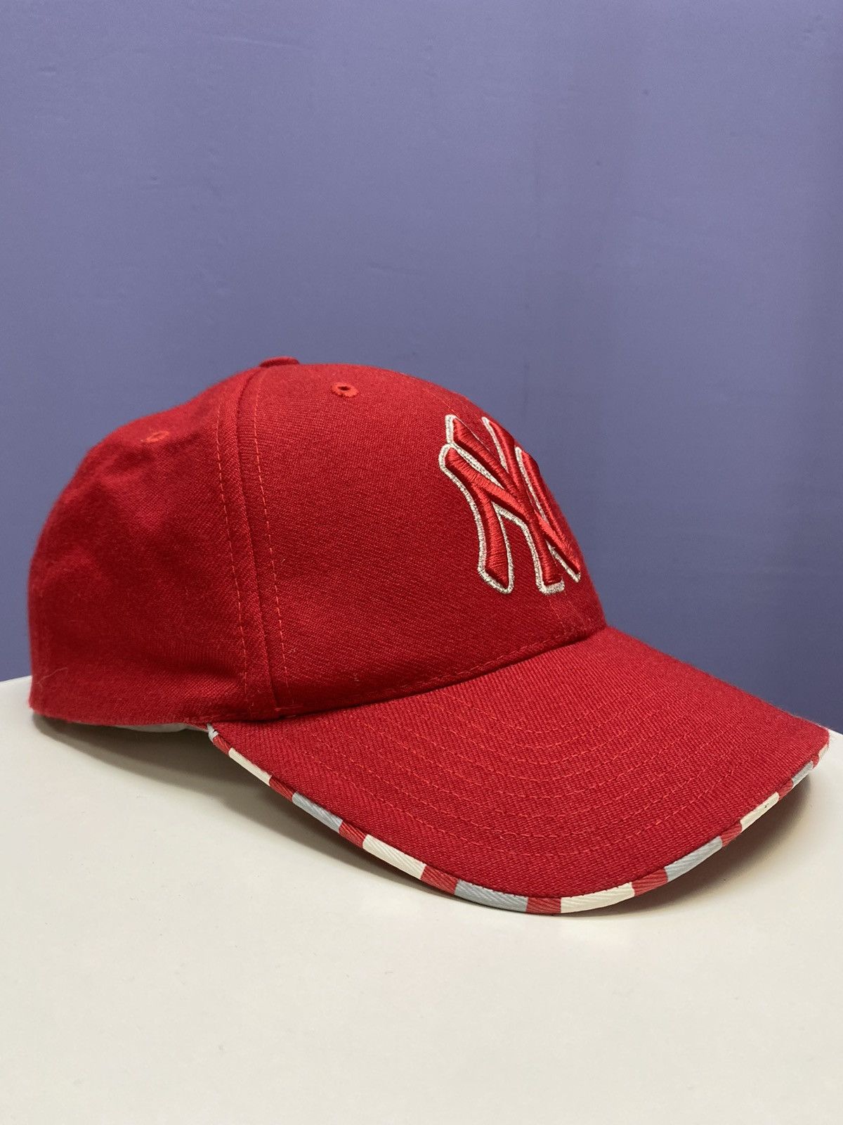 MLB × New York Yankees × Vintage Vintage New York Yankees Red Baseball MLB Cap Hat Rare Size ONE SIZE - 2 Thumbnail
