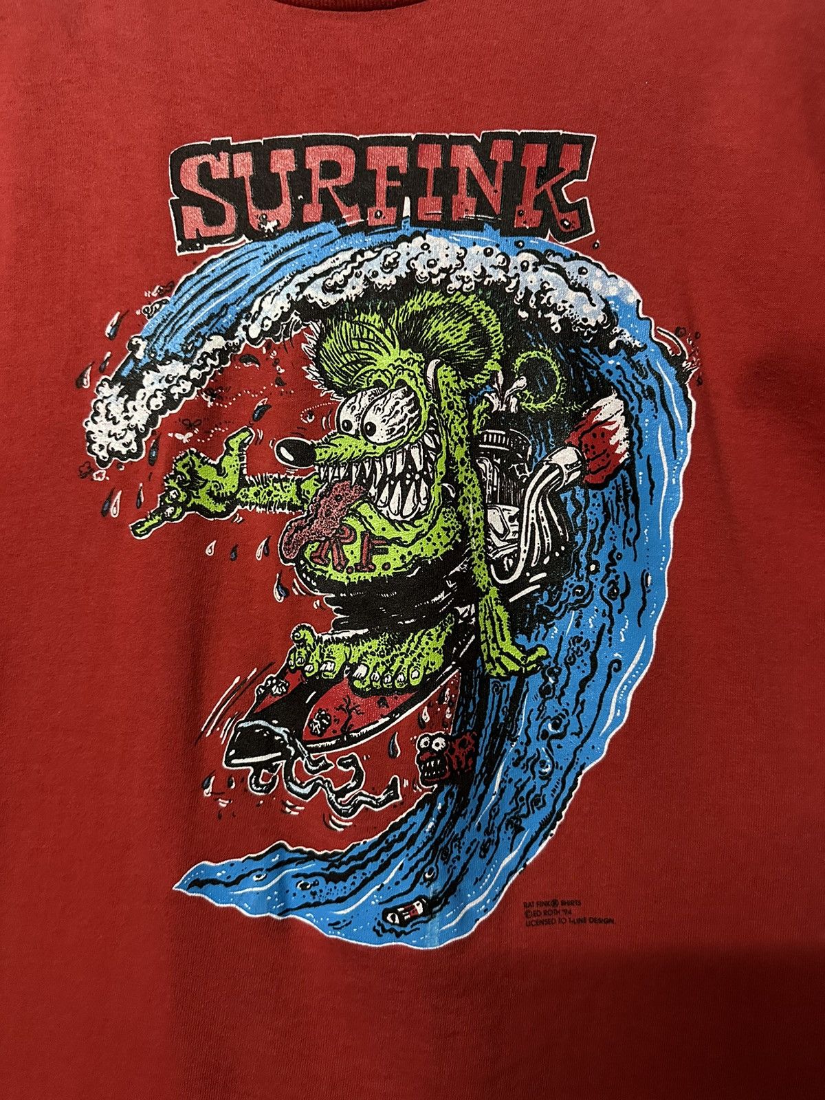 Mickey Mouse Vintage 90s Rat Fink Big Daddy Mickey Mouse Tee Size US M / EU 48-50 / 2 - 2 Thumbnail
