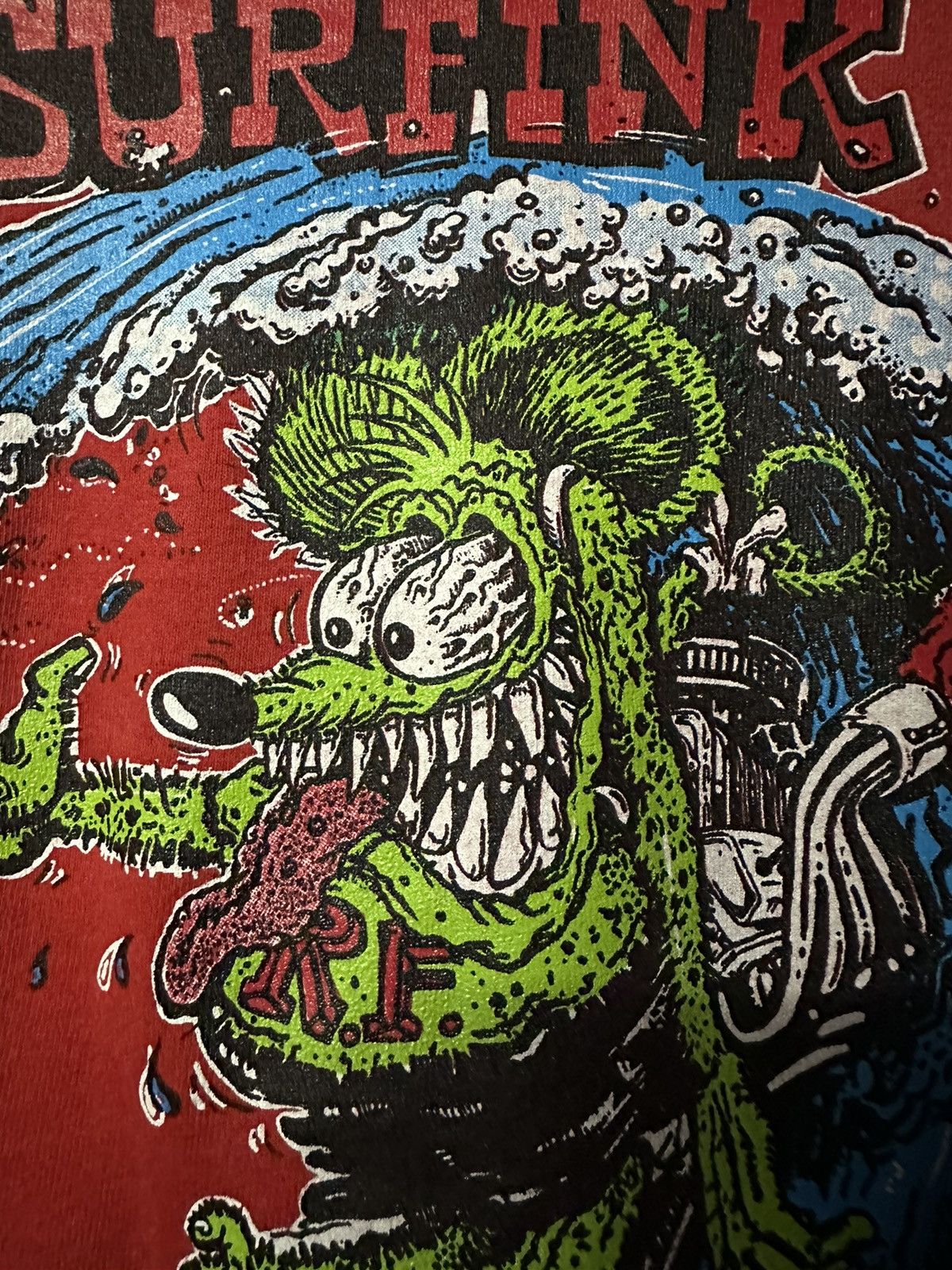 Mickey Mouse Vintage 90s Rat Fink Big Daddy Mickey Mouse Tee Size US M / EU 48-50 / 2 - 3 Thumbnail