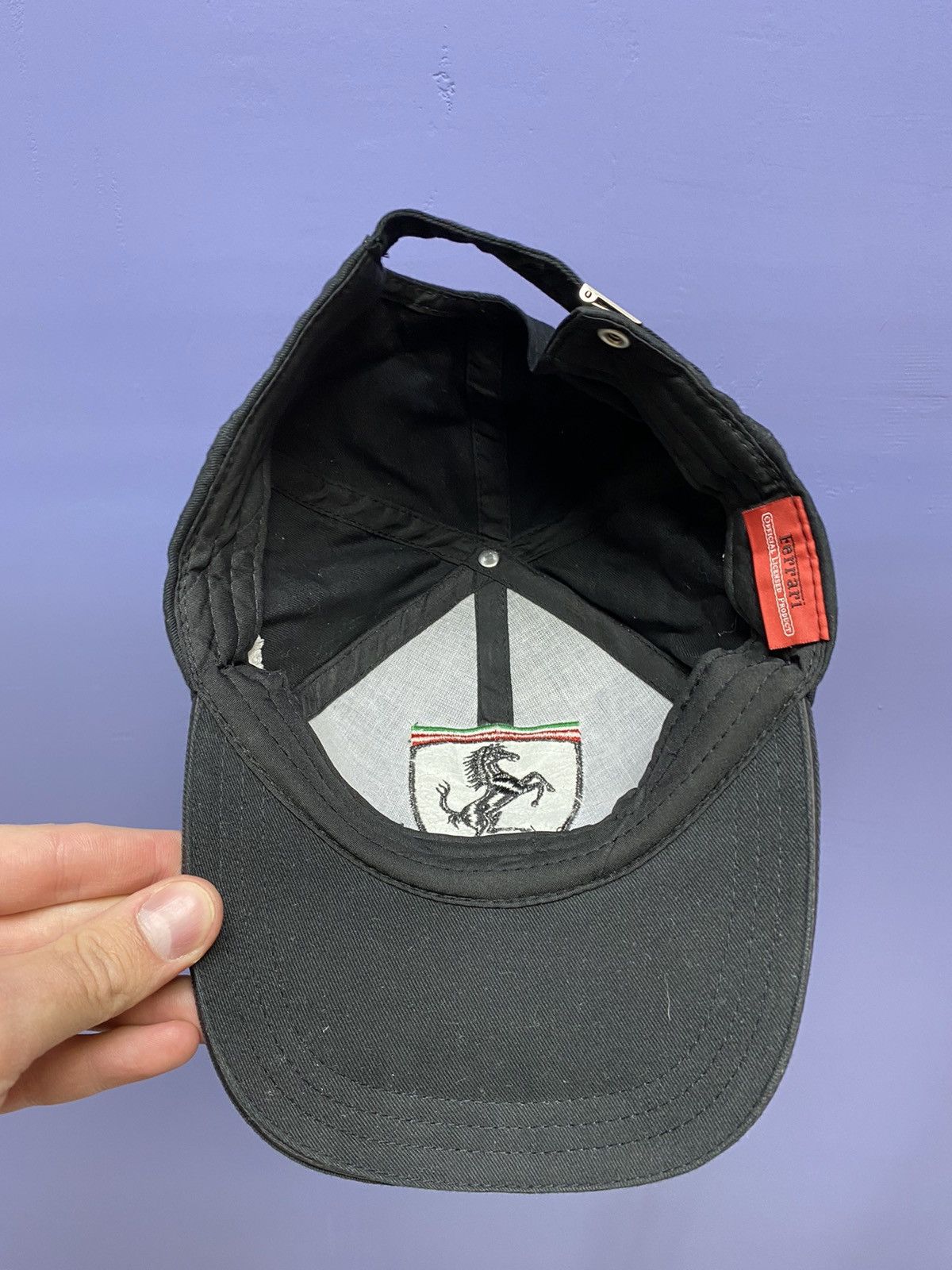 Ferrari × Formula 1 Ferrari F1 Racing Cap Hat Black OS Formula One Adult’s Uno Size ONE SIZE - 13 Thumbnail