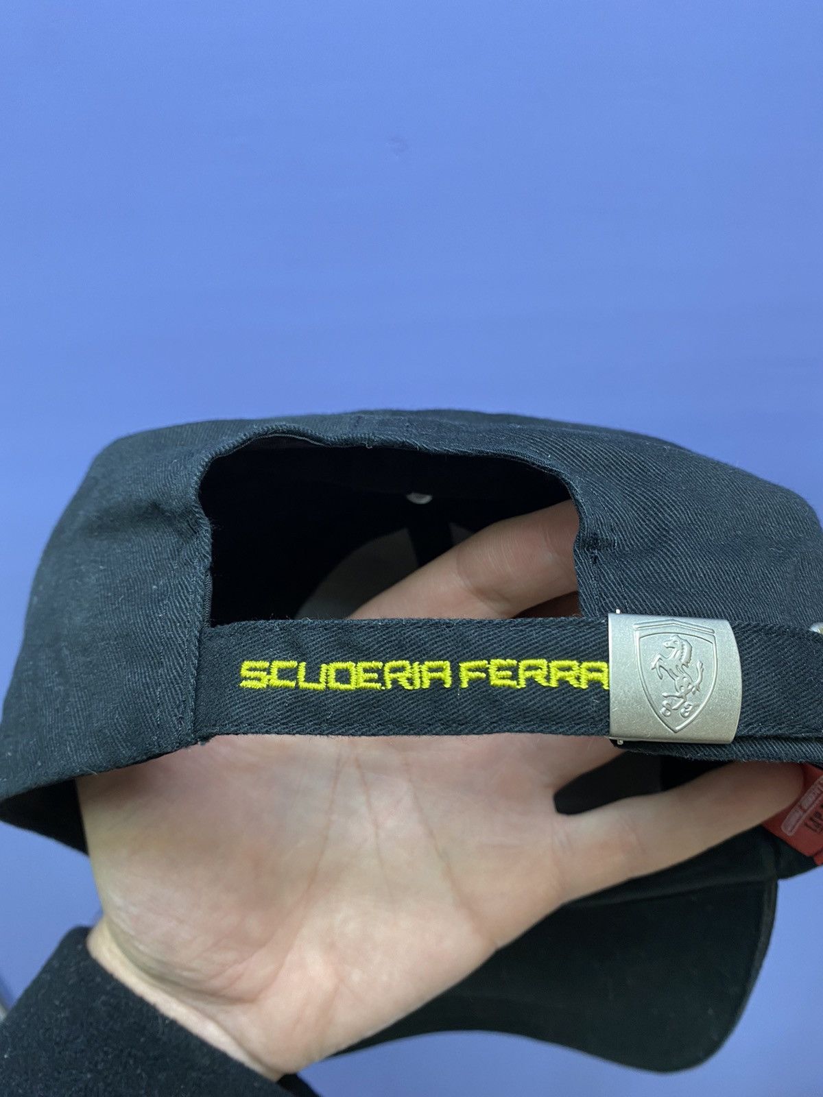 Ferrari × Formula 1 Ferrari F1 Racing Cap Hat Black OS Formula One Adult’s Uno Size ONE SIZE - 12 Thumbnail