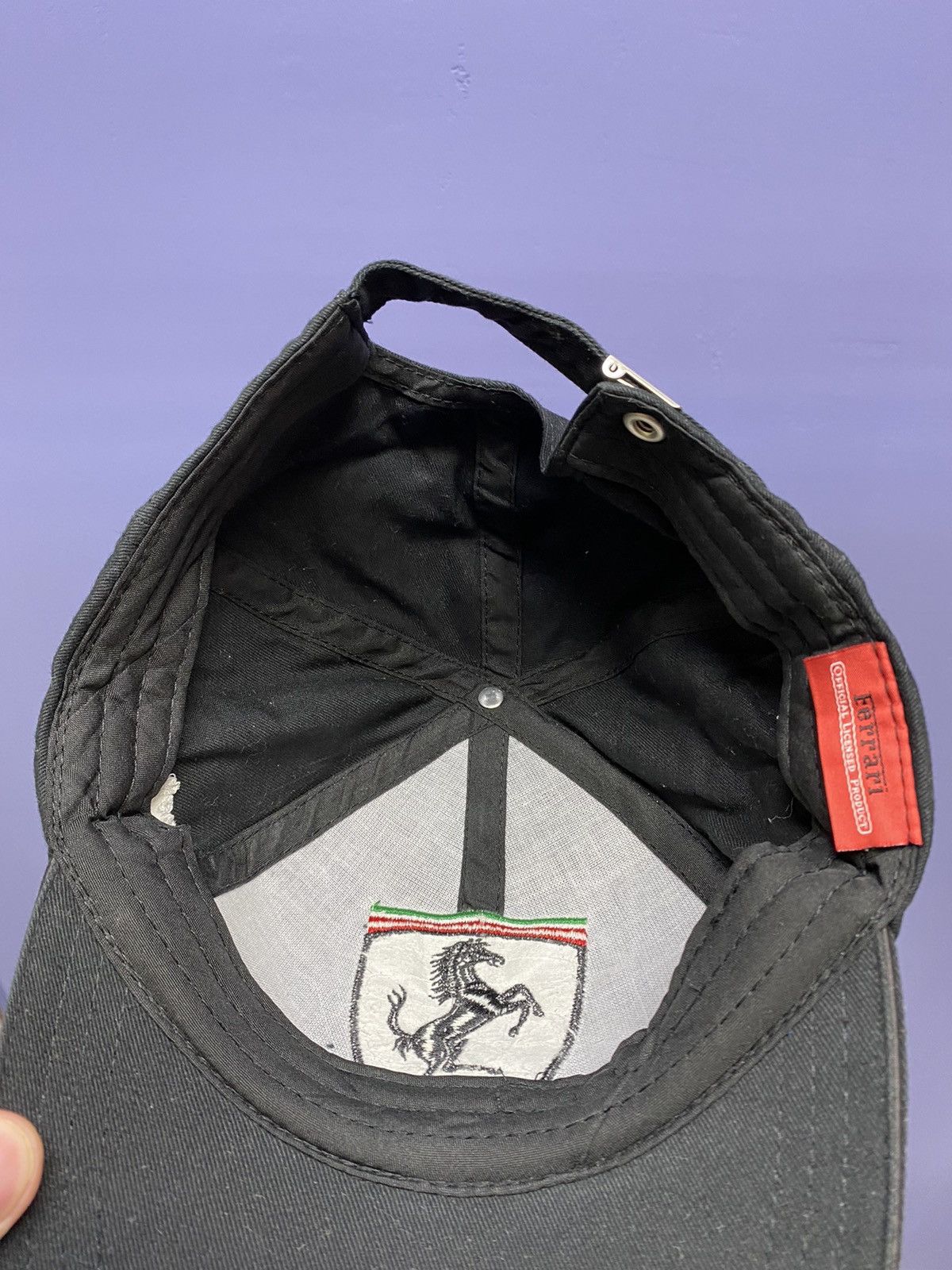 Ferrari × Formula 1 Ferrari F1 Racing Cap Hat Black OS Formula One Adult’s Uno Size ONE SIZE - 14 Thumbnail